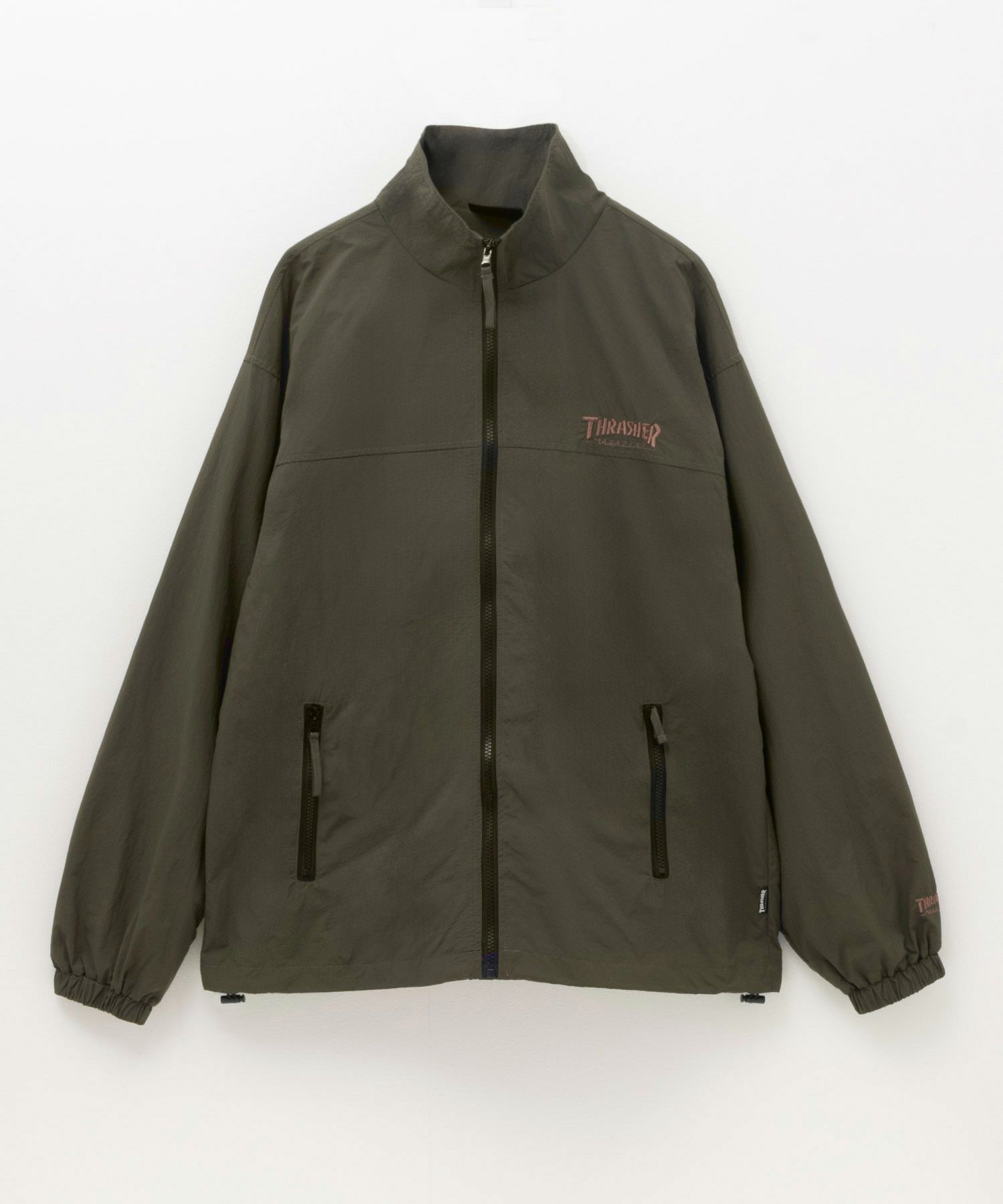 THRASHER 総柄裏地付きナイロンジャケット メンズ