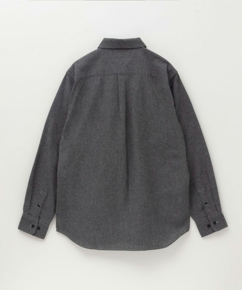 NAVY  ネル無地シャツ メンズ商品画像-6