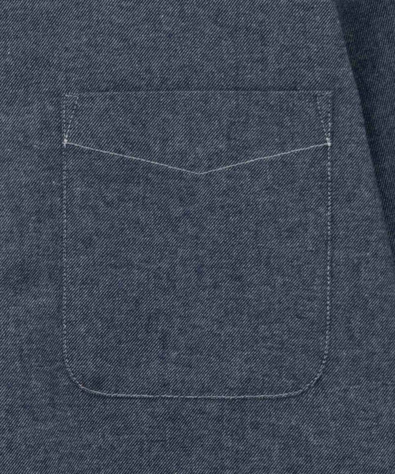 NAVY  ネル無地シャツ メンズ商品画像-7