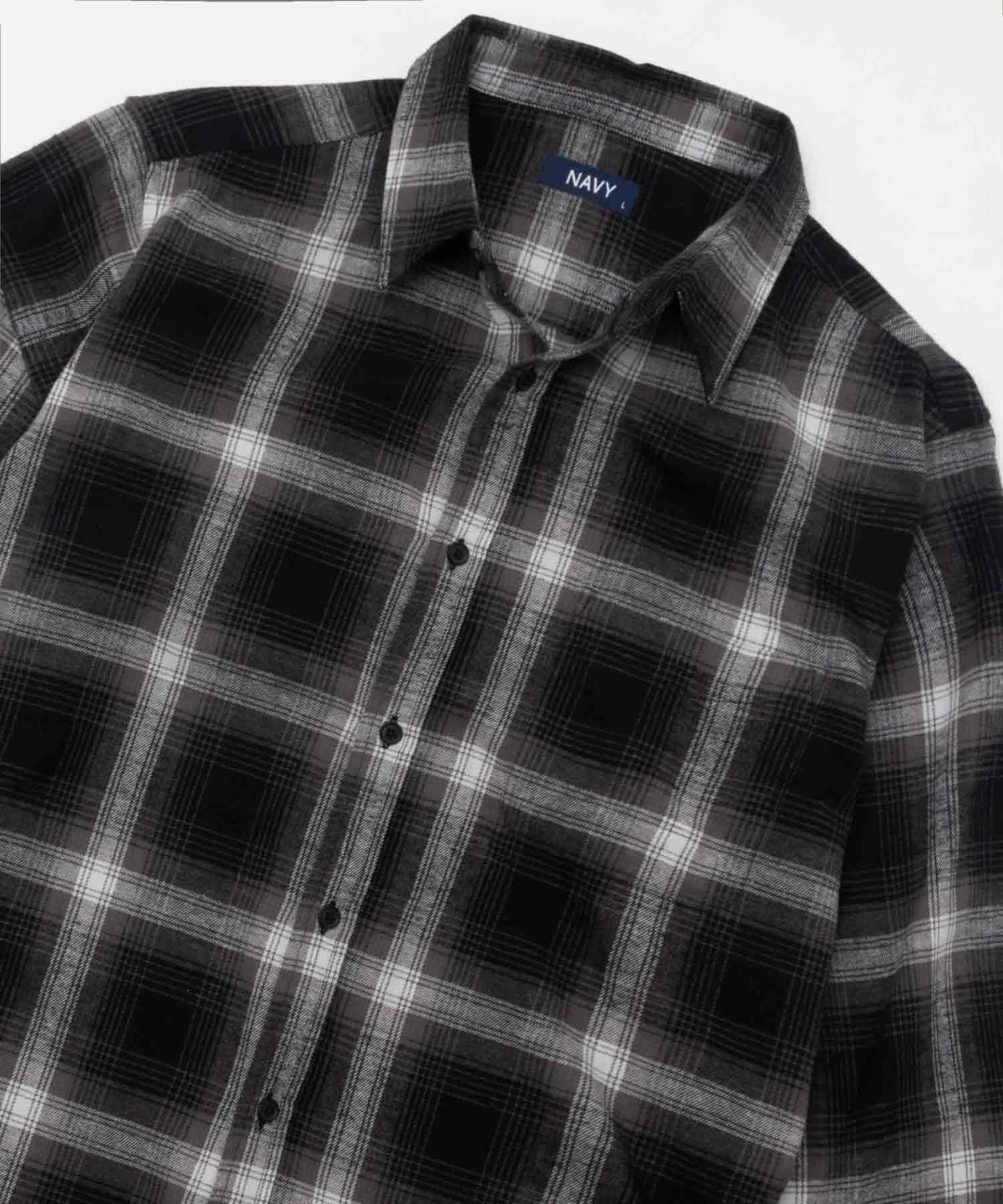 AVY ネルチェックシャツ メンズ