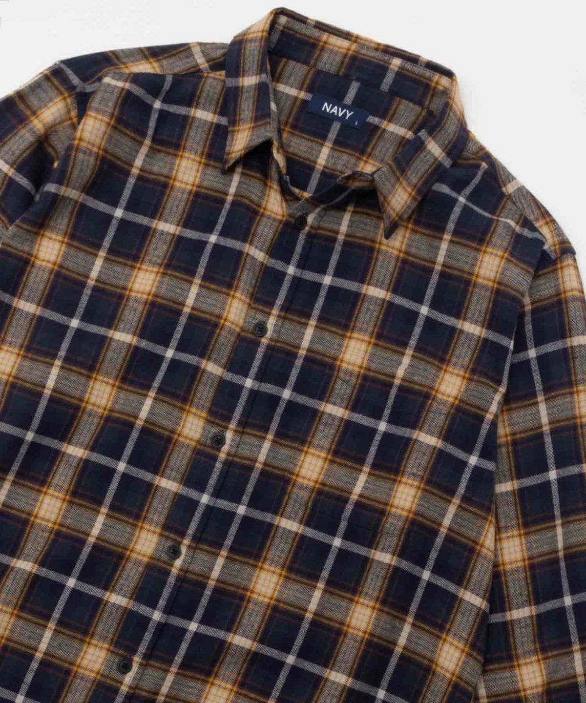 AVY ネルチェックシャツ メンズ