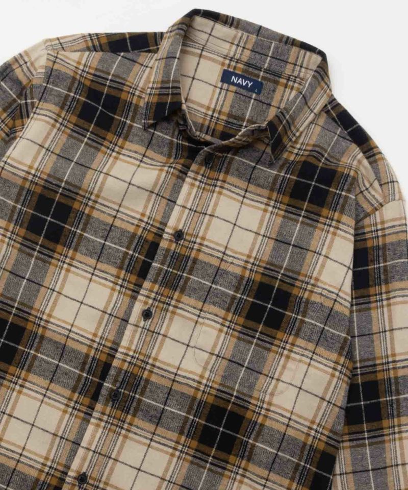 NAVY  ネルチェックシャツ メンズ商品画像-6
