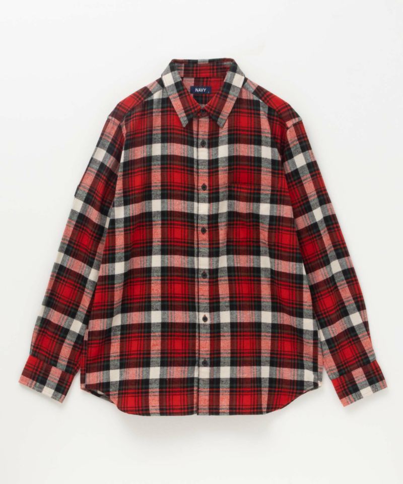 NAVY  ネルチェックシャツ メンズ商品画像-7