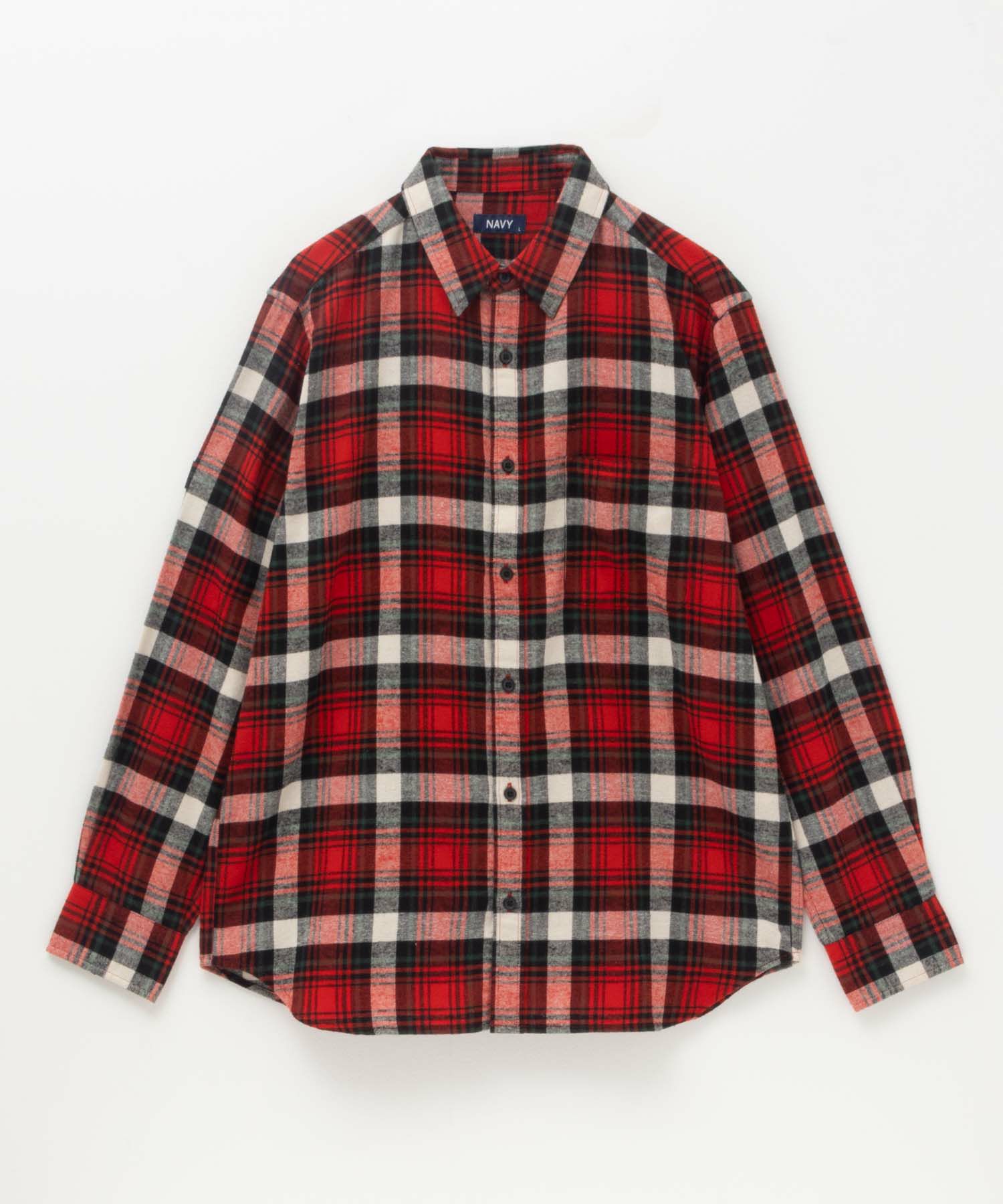 NAVY  ネルチェックシャツ メンズ商品サムネイル-7