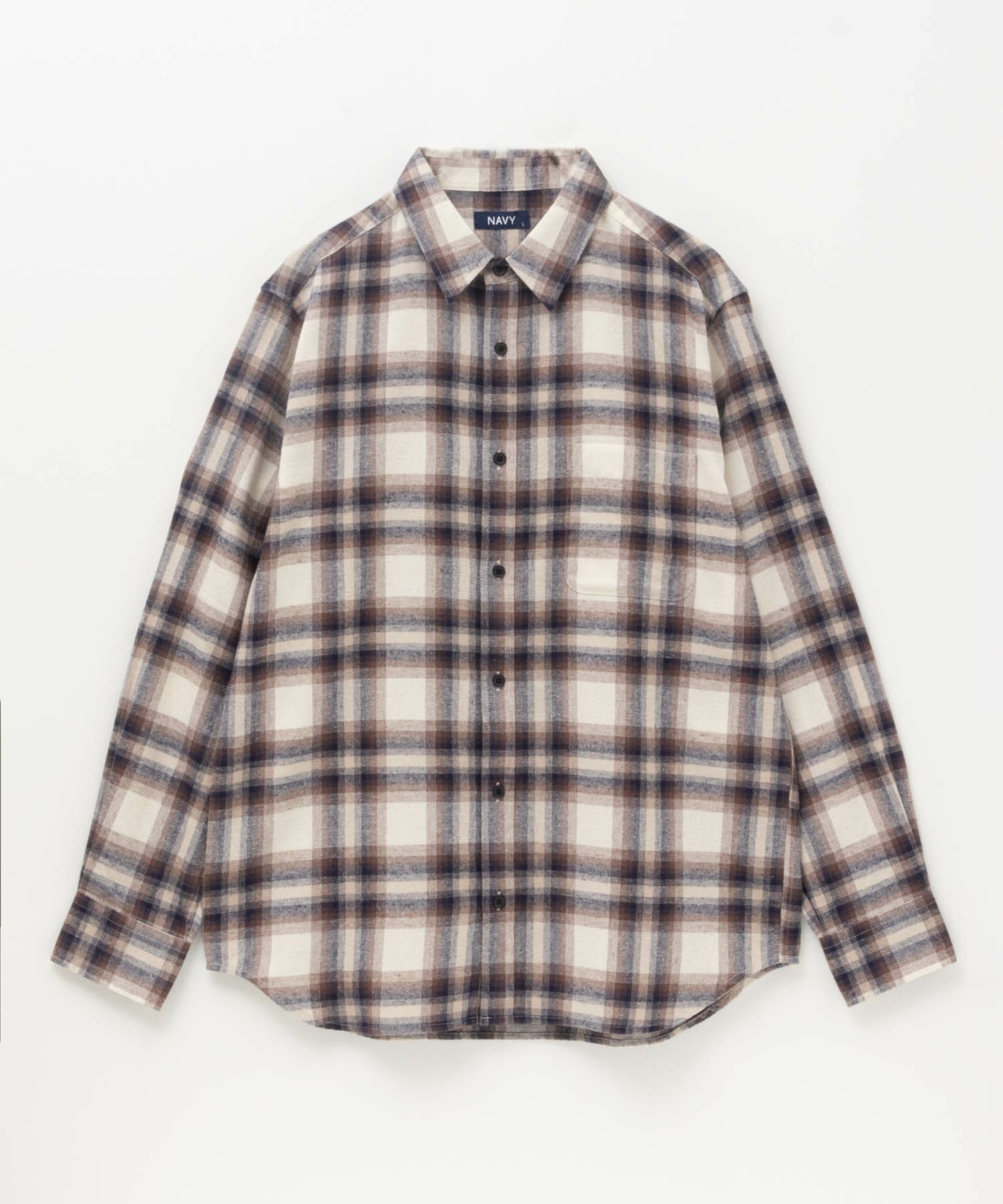 NAVY ネルチェックシャツ メンズ商品サムネイル-9
