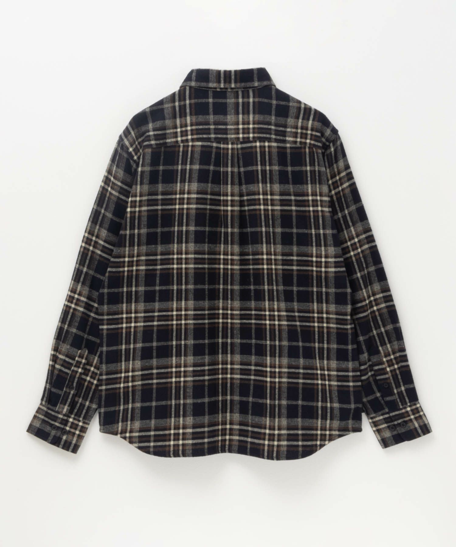 NAVY ネルチェックシャツ メンズ 