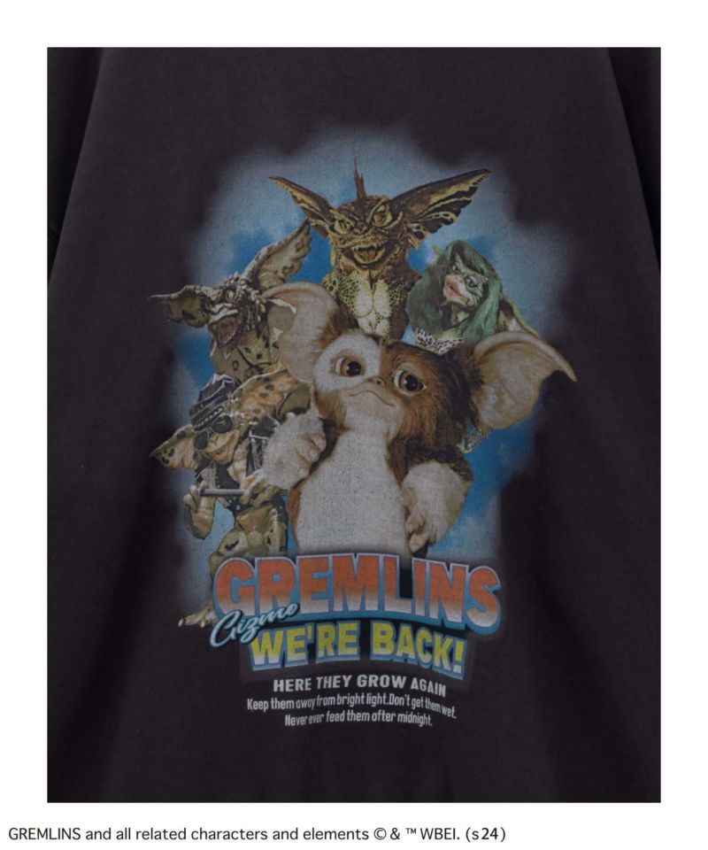 GREMLINS レトロヴィンテージ柄フォトプリントトレーナー メンズ