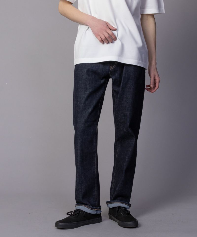NAVY  毎日はきたくなるデニム「マイデニ」 レギュラーストレート メンズ商品画像-4