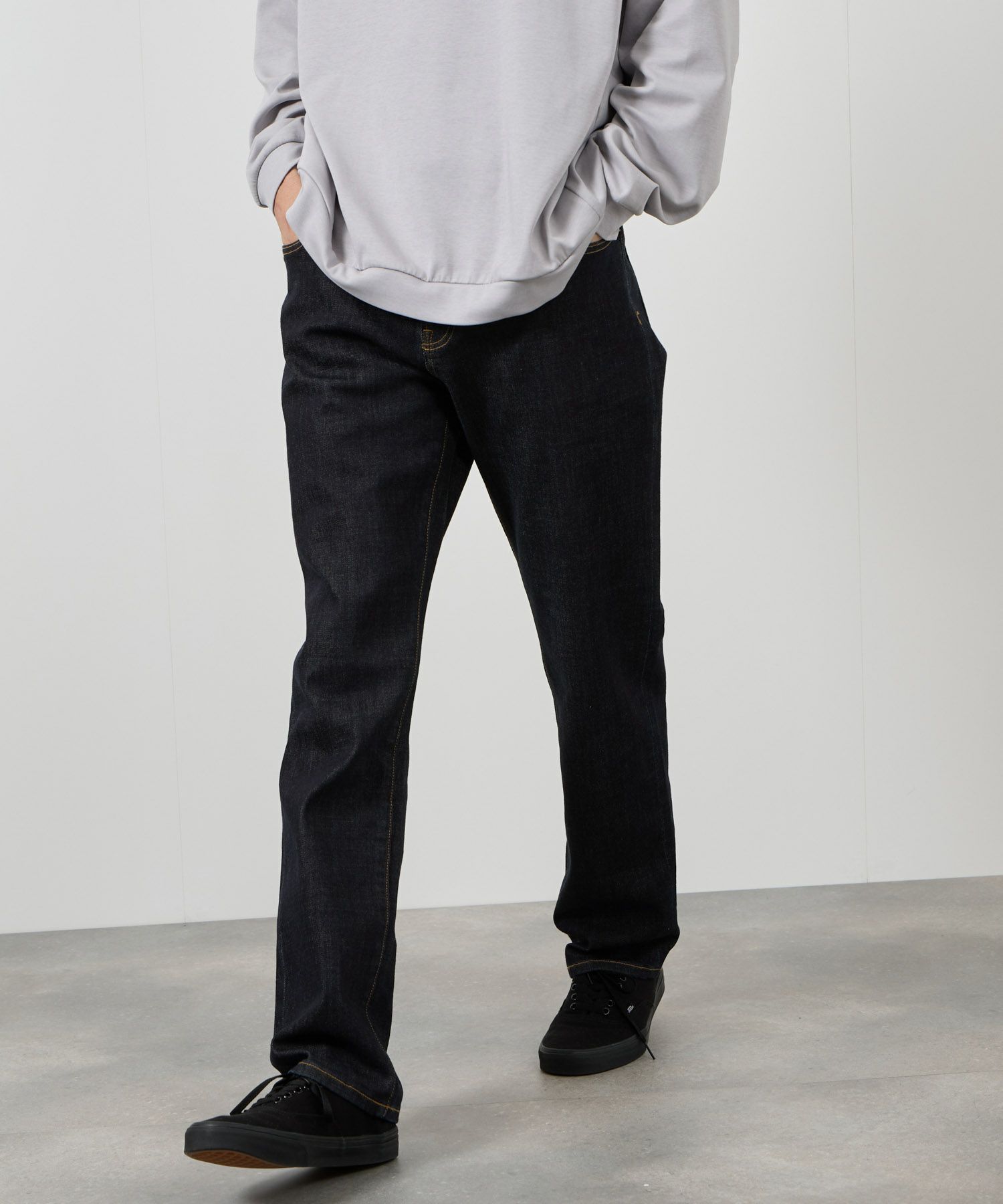 NAVY 毎日はきたくなるデニム「マイデニ」 レギュラーストレート メンズ