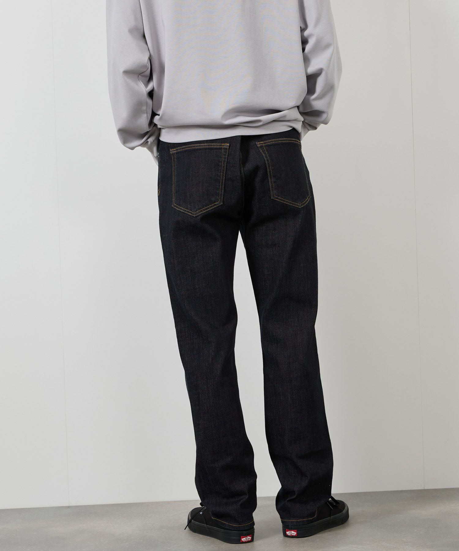 NAVY  毎日はきたくなるデニム「マイデニ」 レギュラーストレート メンズ商品画像-5