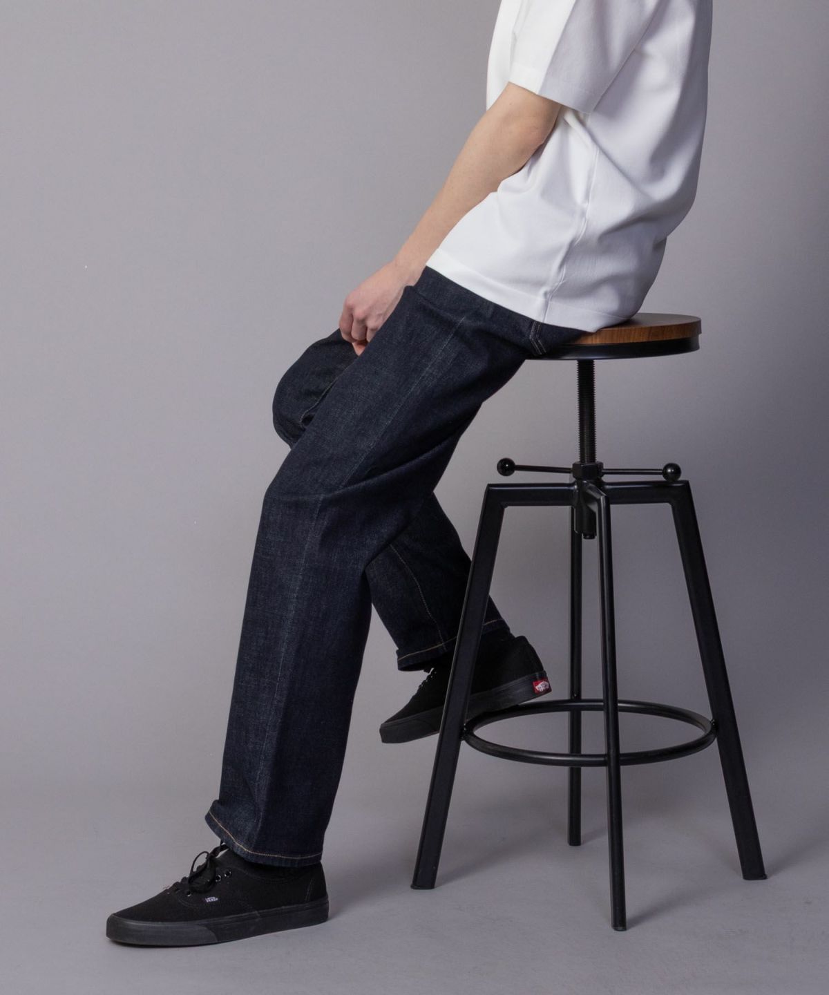 NAVY 毎日はきたくなるデニム「マイデニ」 レギュラーストレート メンズ