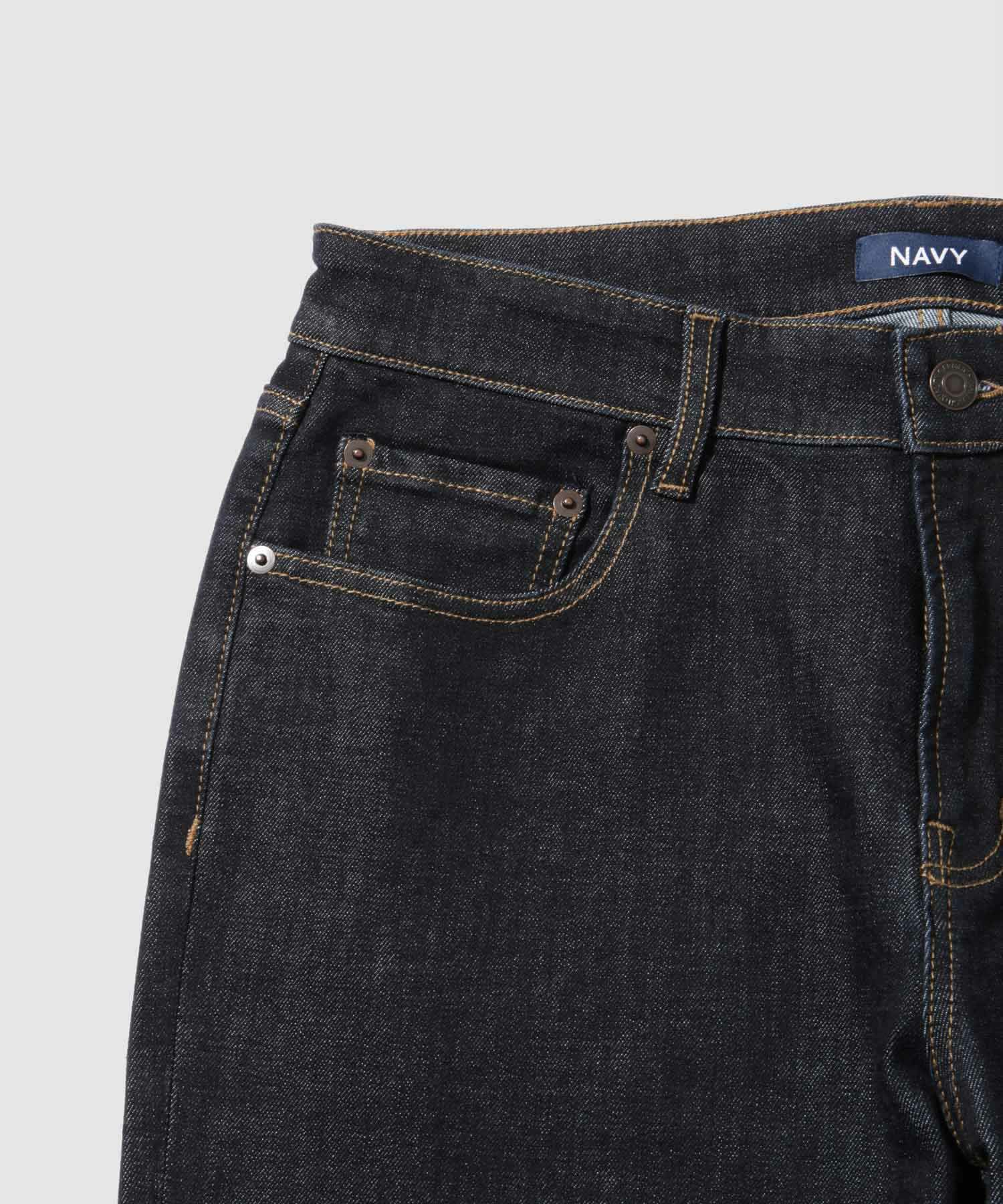 NAVY 毎日はきたくなるデニム「マイデニ」 レギュラーストレート メンズ