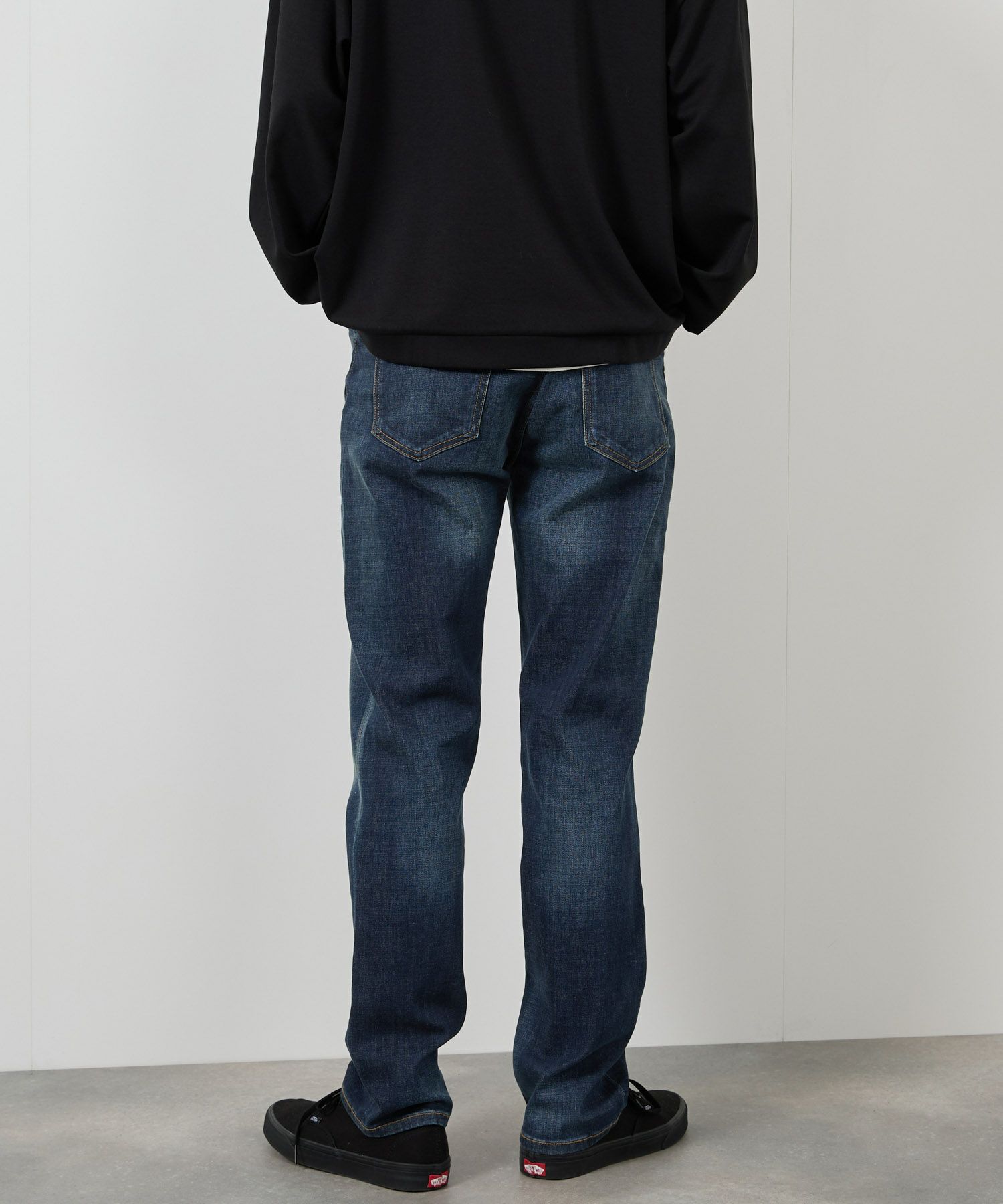 NAVY  毎日はきたくなるデニム「マイデニ」 レギュラーストレート メンズ商品画像-4