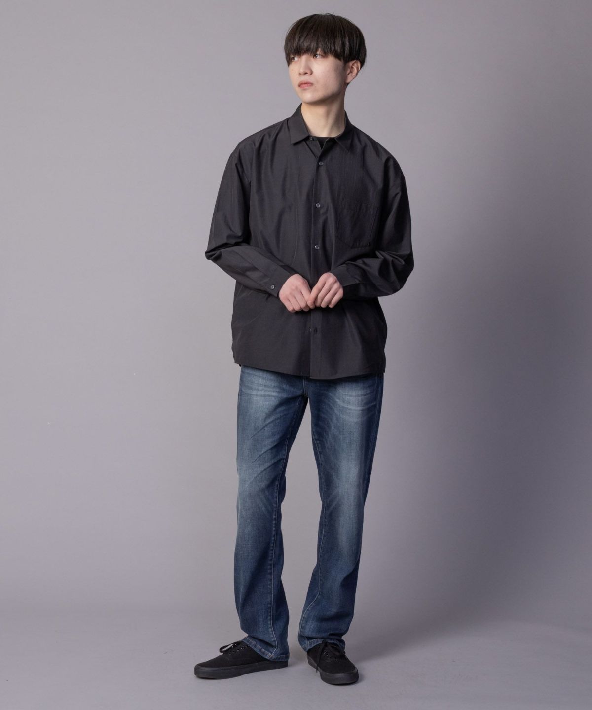 NAVY 毎日はきたくなるデニム「マイデニ」 レギュラーストレート メンズ