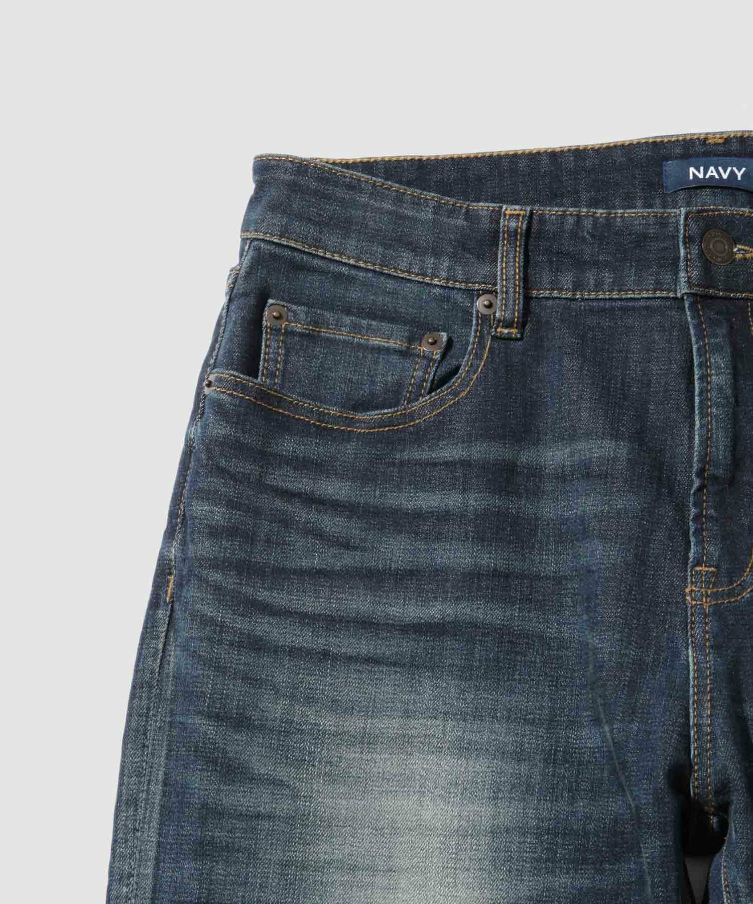 NAVY 毎日はきたくなるデニム「マイデニ」 レギュラーストレート メンズ