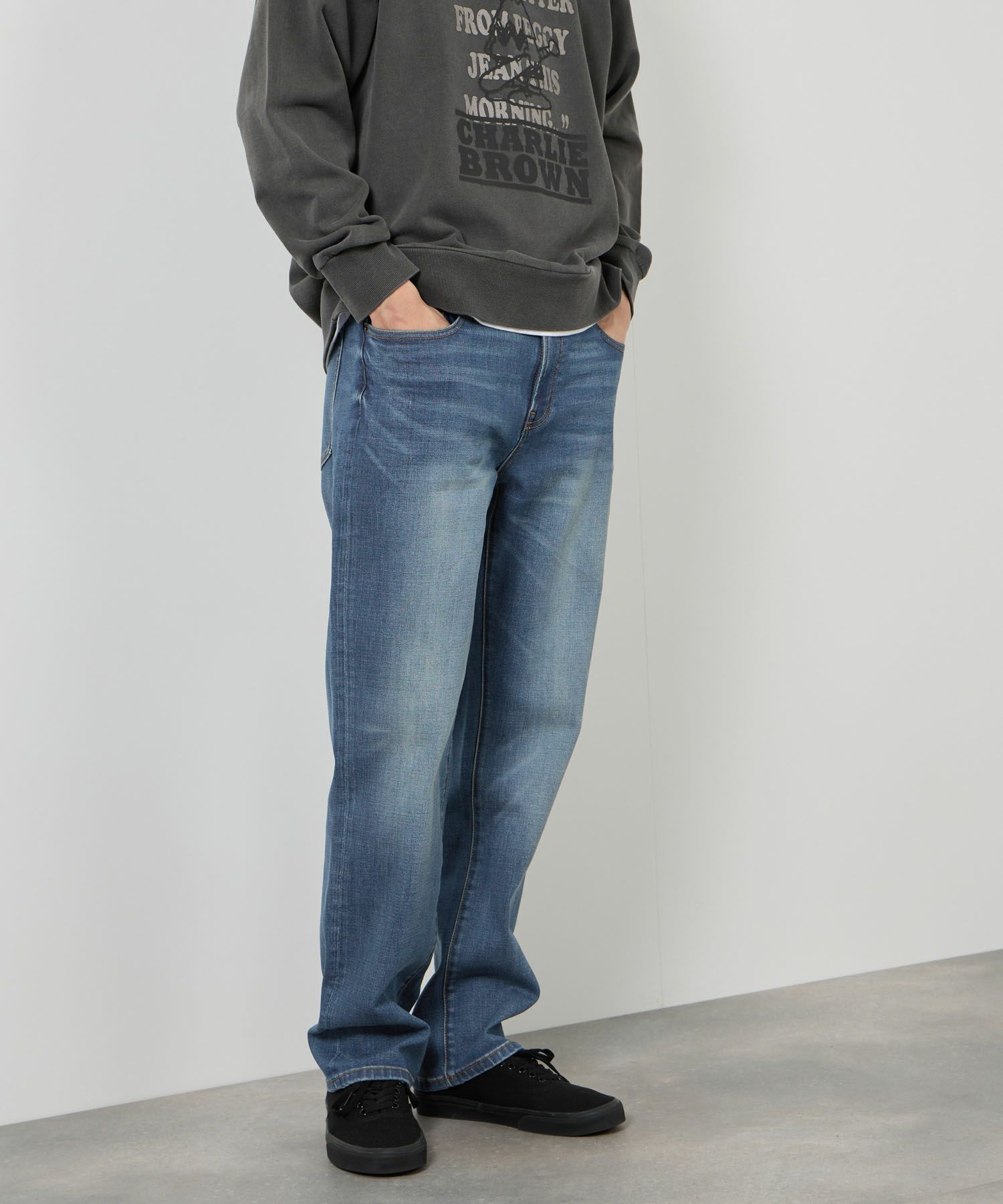 NAVY 毎日はきたくなるデニム「マイデニ」 レギュラーストレート メンズ商品サムネイル-2