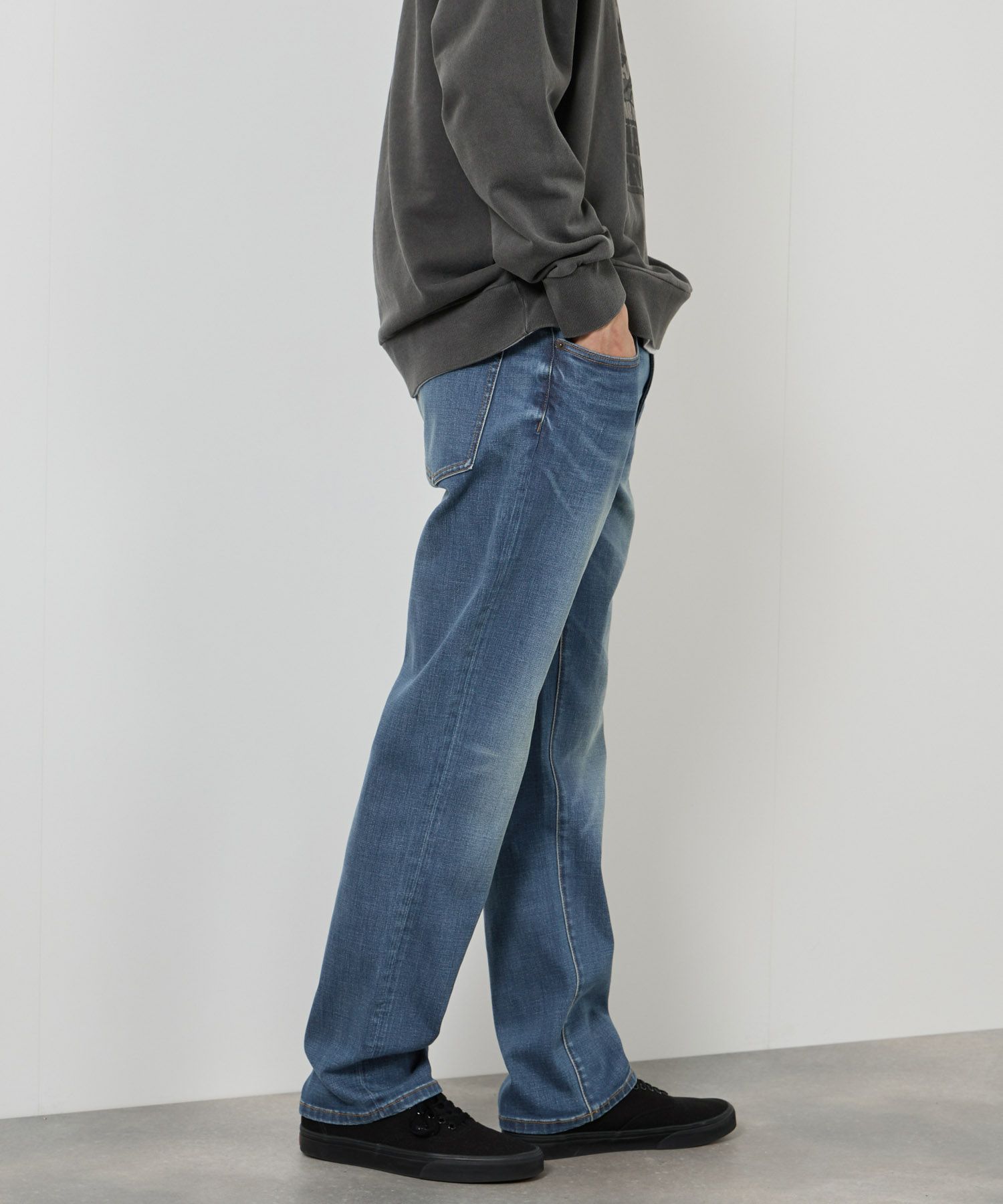 NAVY 毎日はきたくなるデニム「マイデニ」 レギュラーストレート メンズ商品サムネイル-3