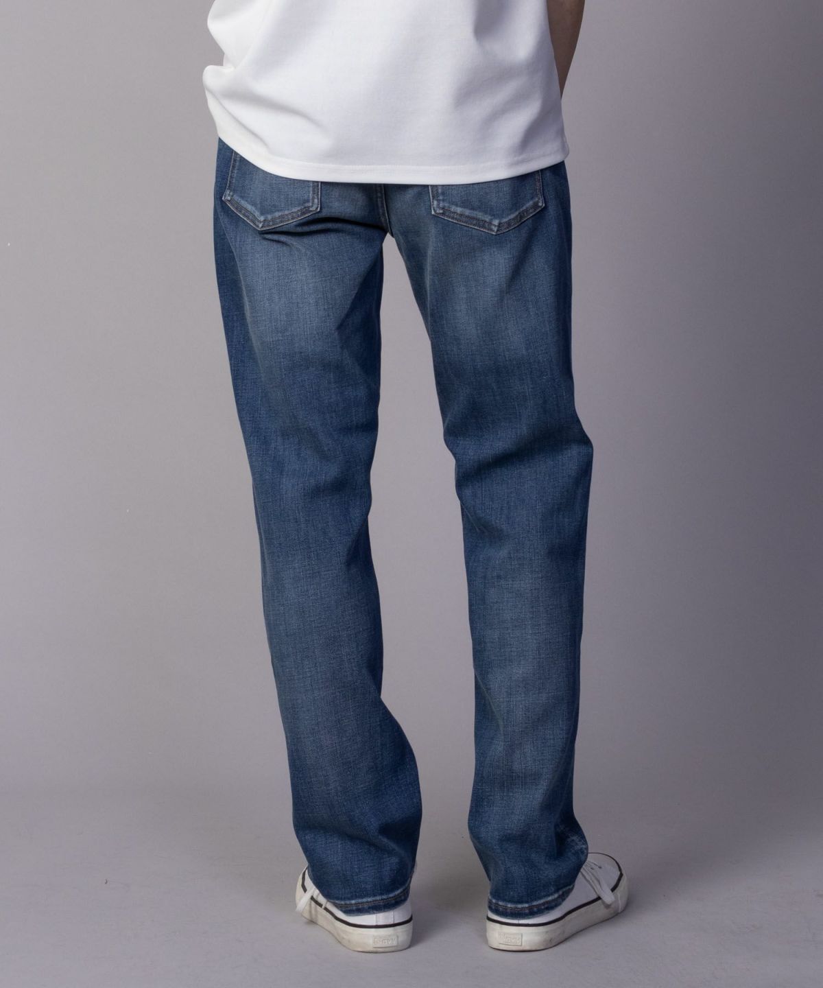 NAVY 毎日はきたくなるデニム「マイデニ」 レギュラーストレート メンズ