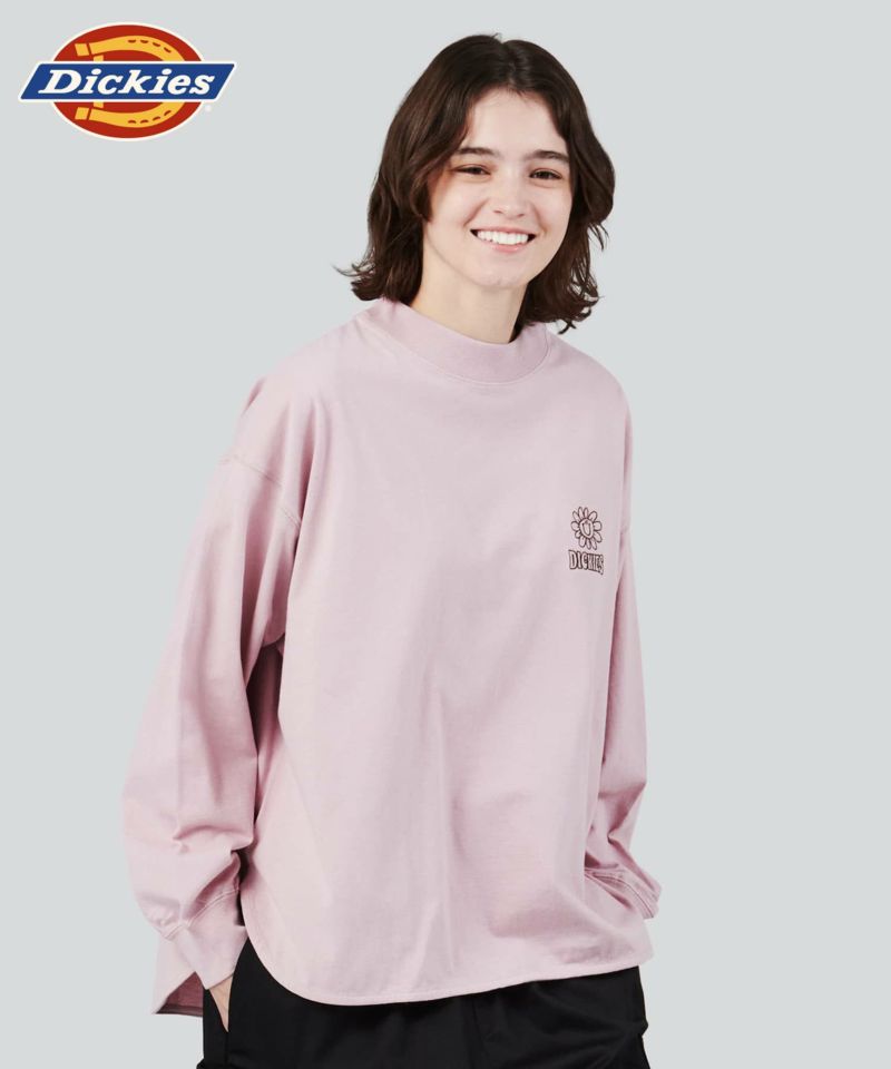 Dickies  ワンポイント刺繍ロングTシャツ レディース商品画像-1