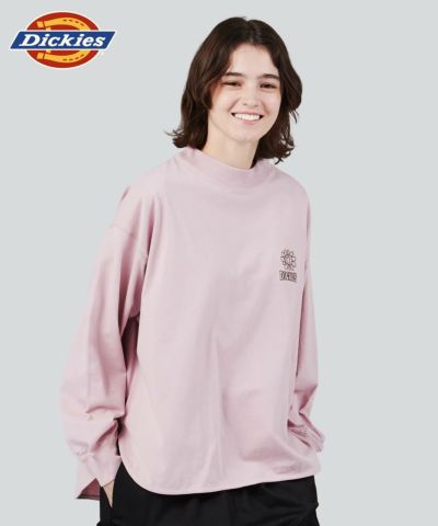 Dickies  ワンポイント刺繍ロングTシャツ レディース