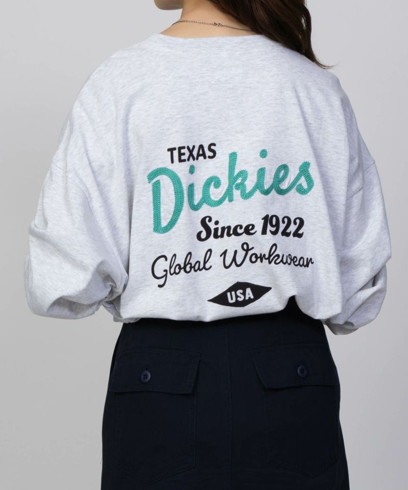 Dickies  ロゴ刺繍チュニックロンT レディース ネコポス 対応商品商品画像-2