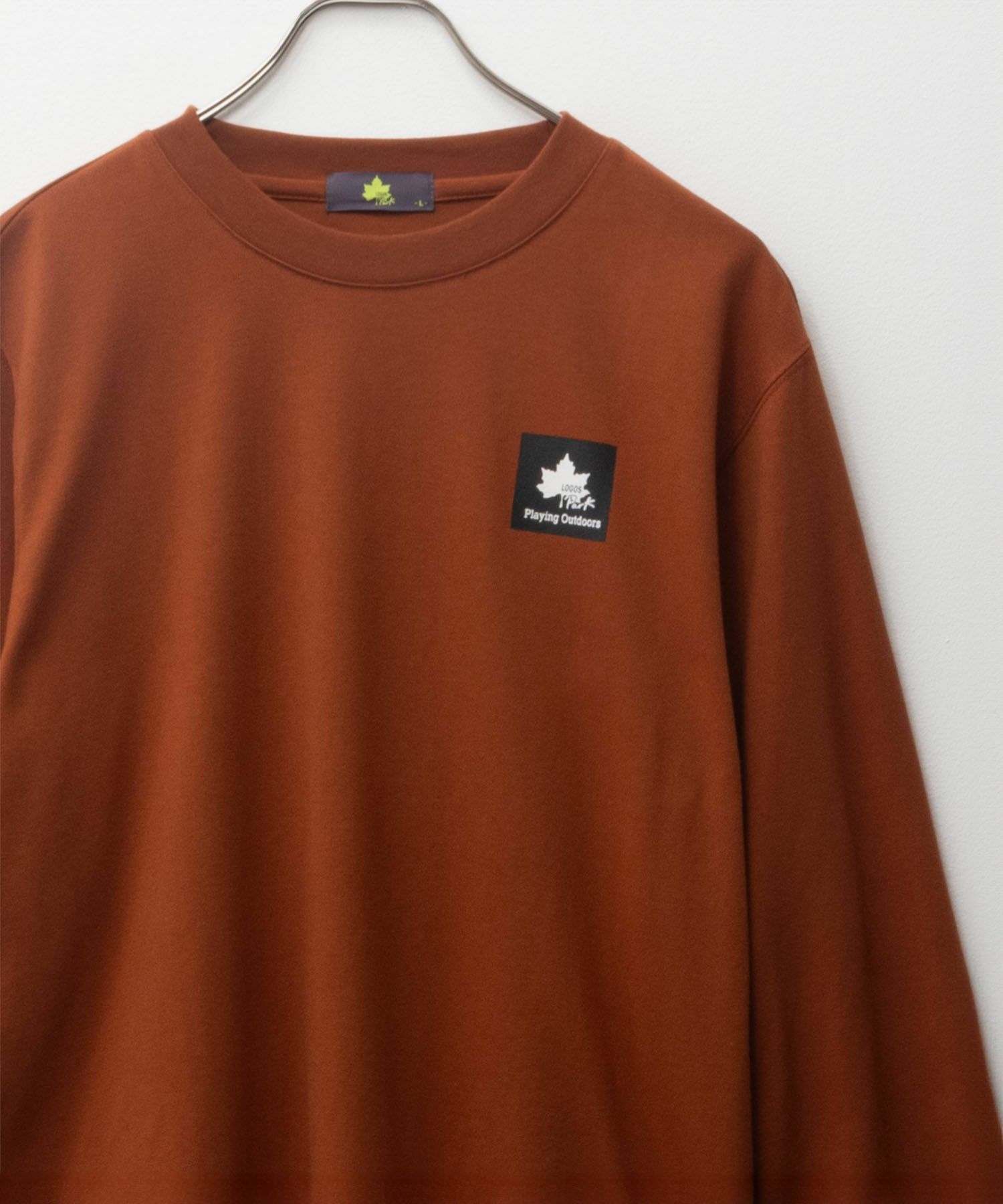 LOGOS PARK BOXプリント長袖Tシャツ メンズ