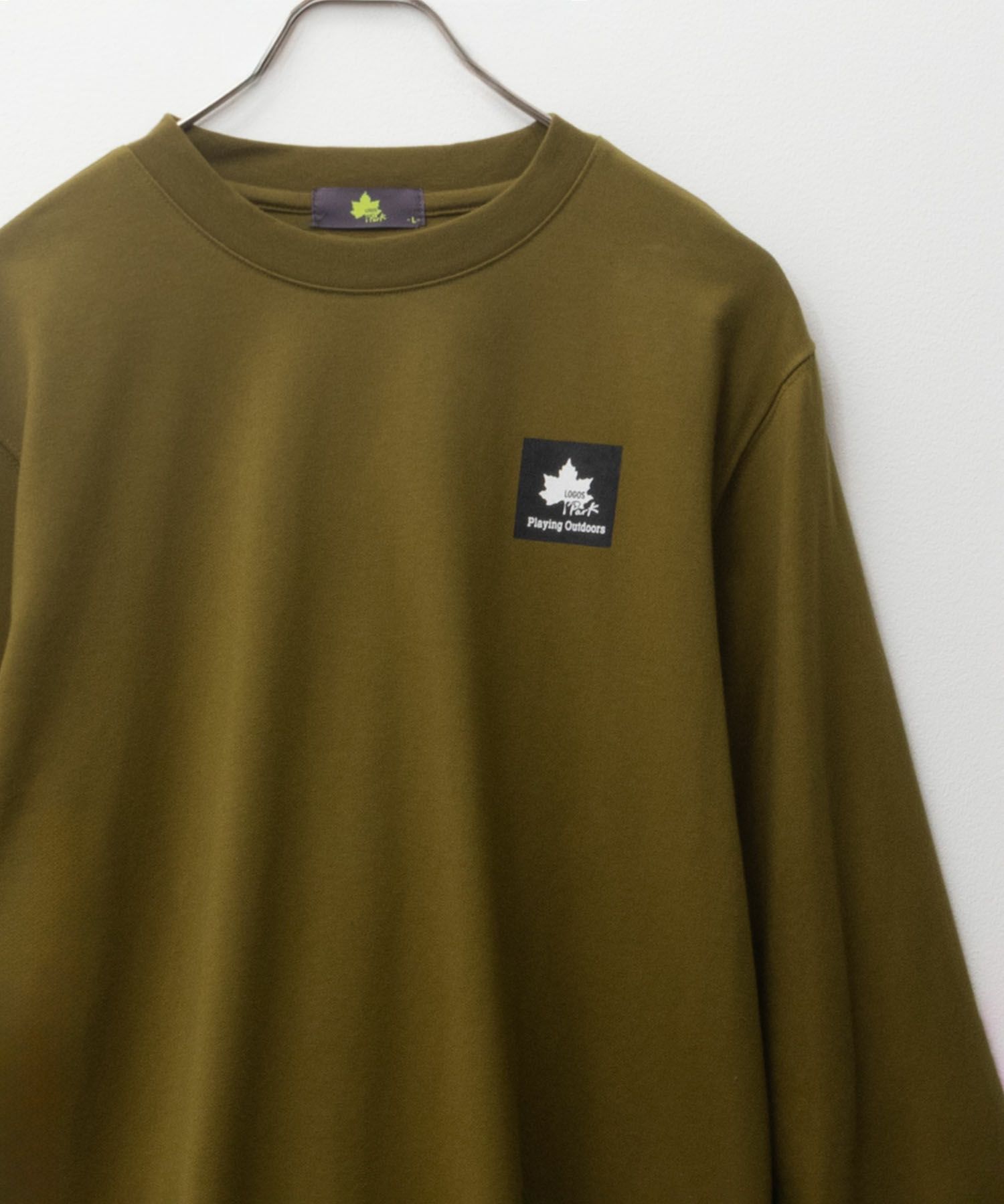 LOGOS PARK BOXプリント長袖Tシャツ メンズ