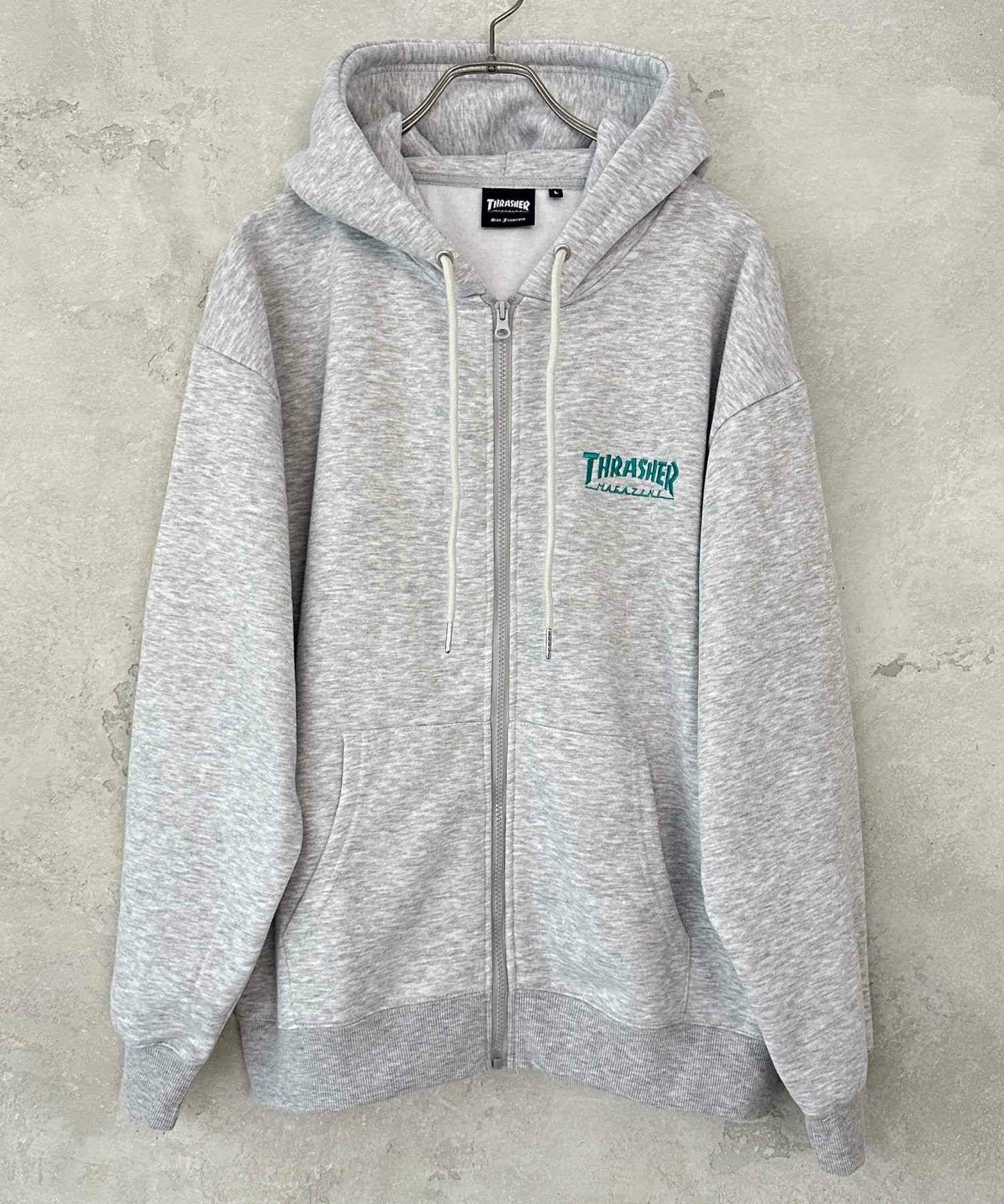 [期間限定価格]THRASHER  裏起毛フルジップフーディー メンズ商品サムネイル-1