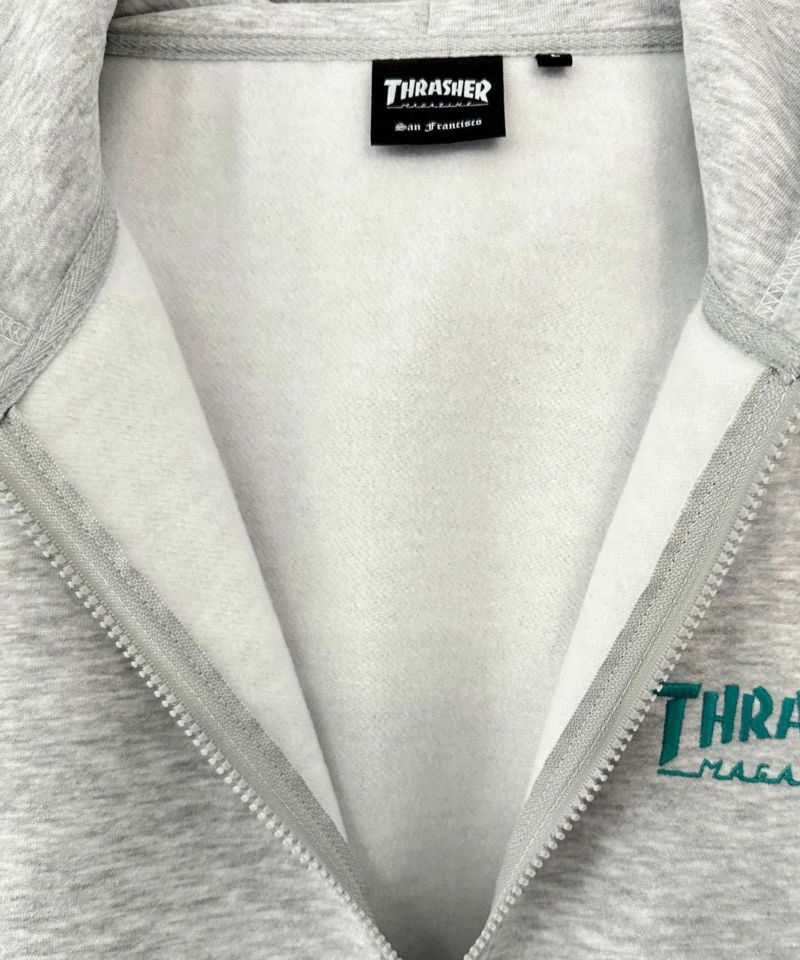 THRASHER 裏起毛フルジップフーディー メンズ商品画像-13