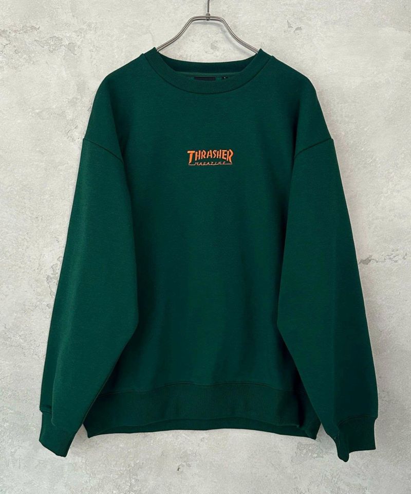 THRASHER  裏起毛バックプリント刺繍クルーネック メンズ商品画像-6