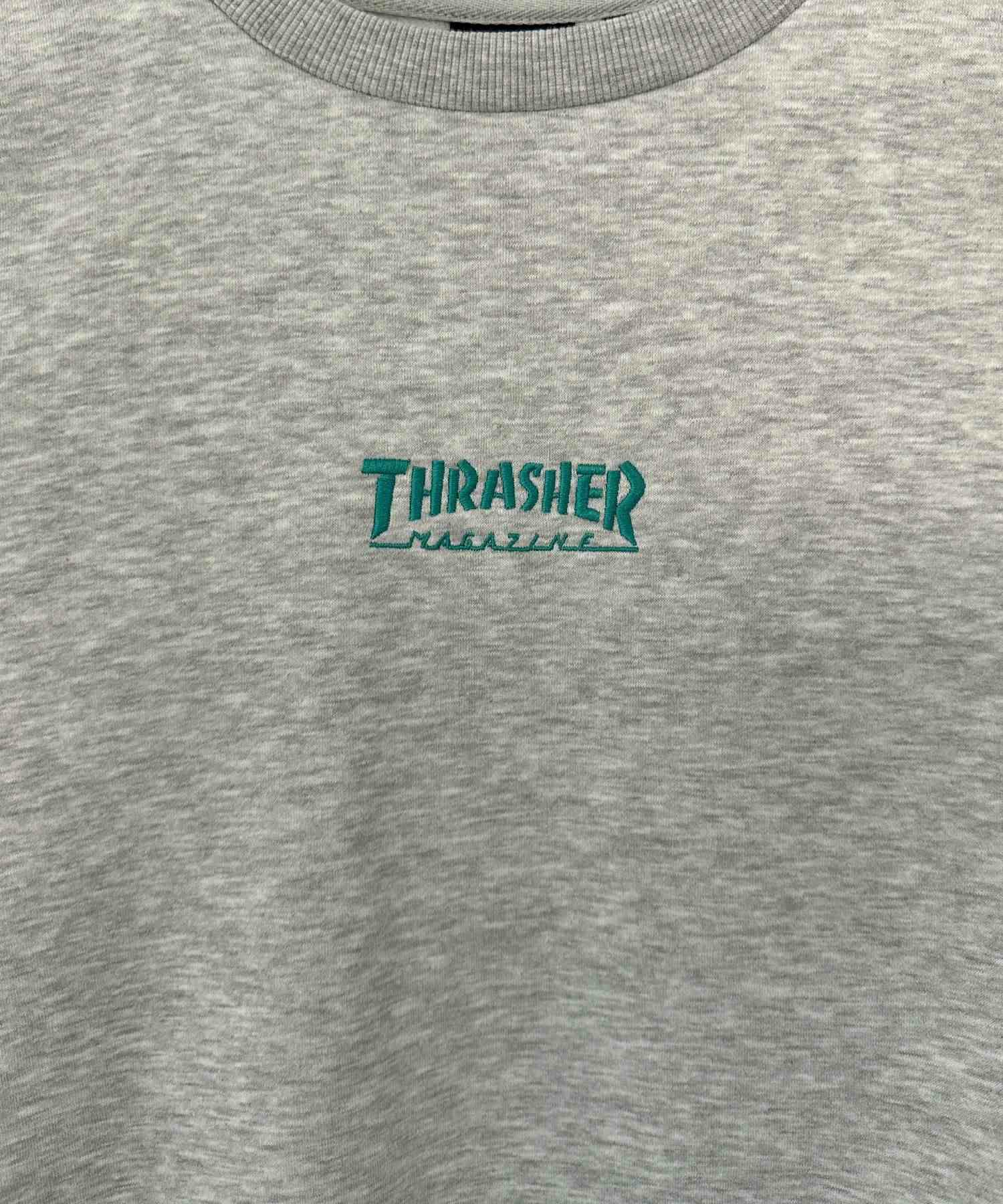 [期間限定価格]THRASHER  裏起毛バックプリント刺繍クルーネック メンズ商品画像-9