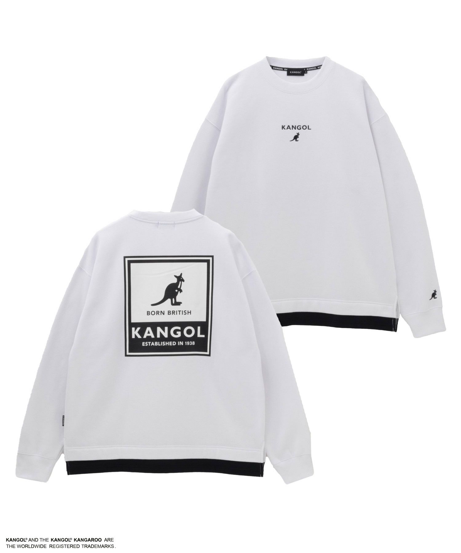 KANGOL  裏起毛BOXロゴトレーナー メンズ商品画像-1