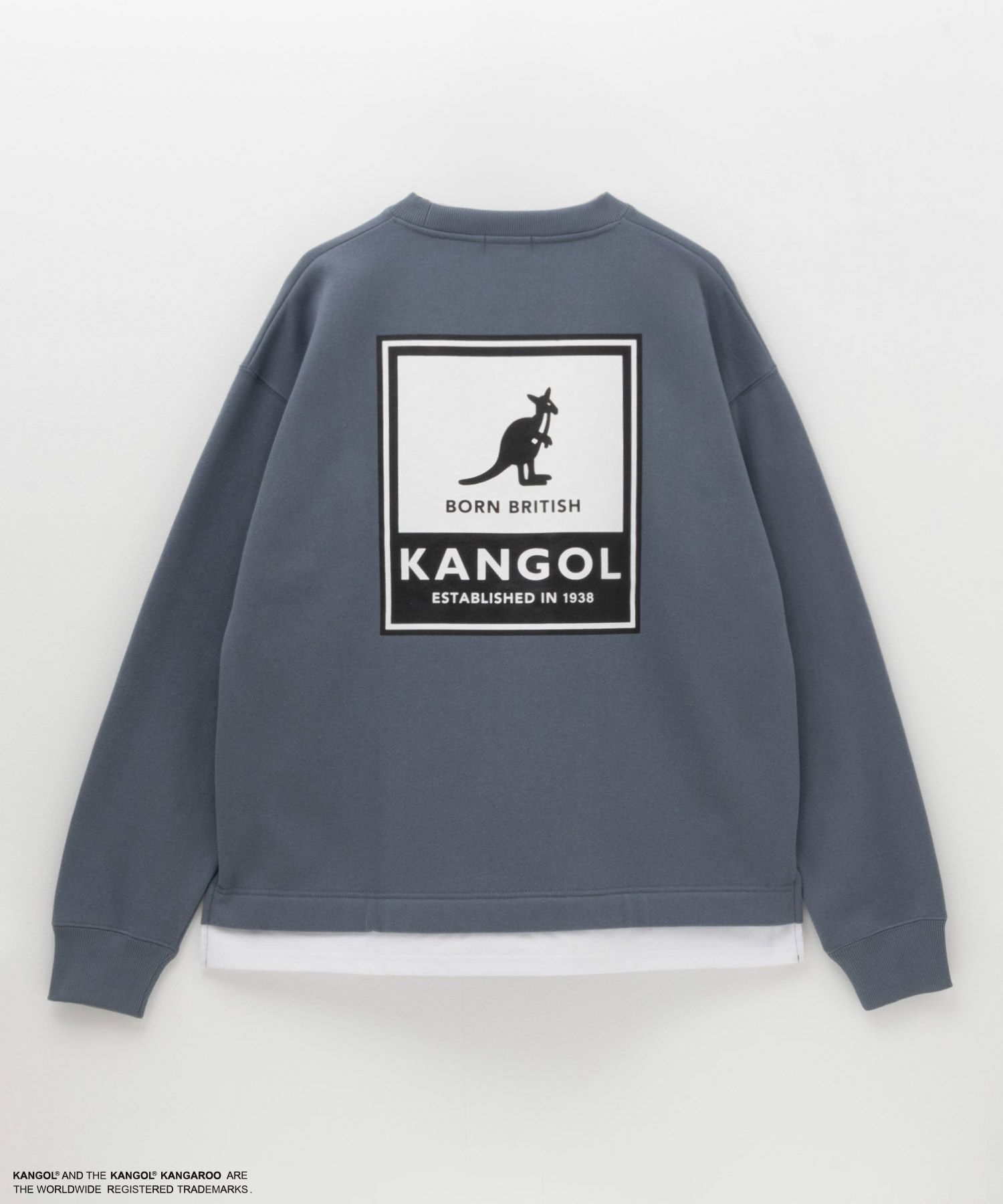 KANGOL  裏起毛BOXロゴトレーナー メンズ商品画像-9