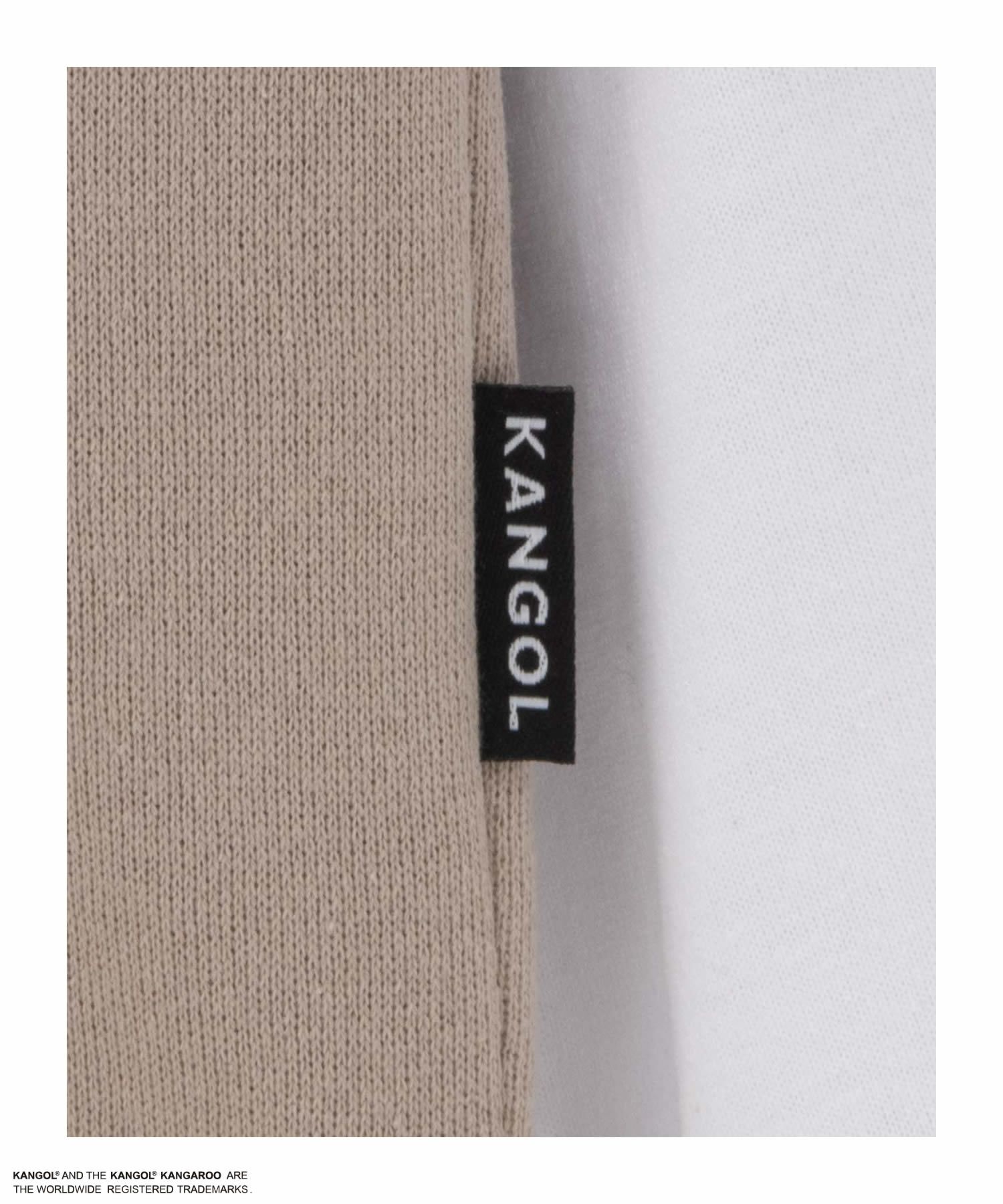 KANGOL 裏起毛フェイクレイヤードパーカー メンズ