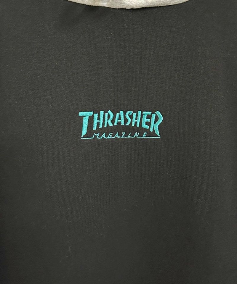 THRASHER 裏起毛胸刺繍フーディー メンズ