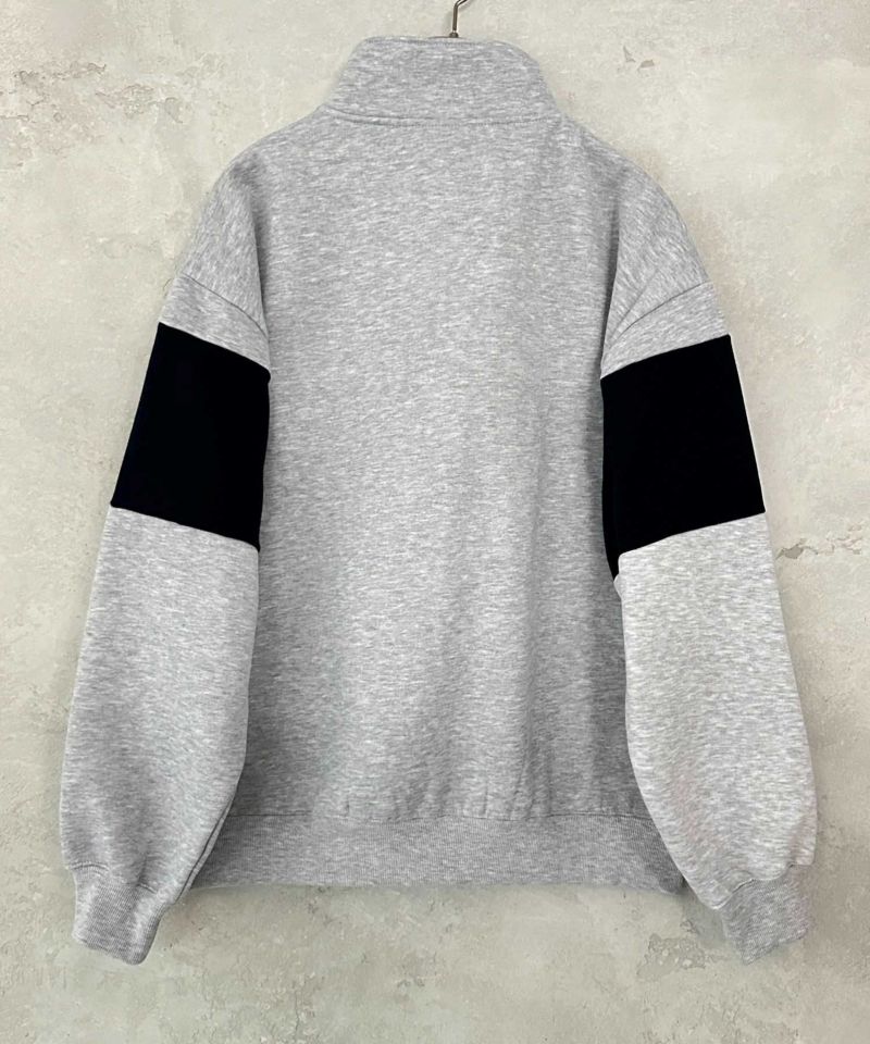 THRASHER 裏起毛切替ハーフジップ メンズ
