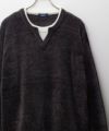 NAVY キーネックレイヤードTシャツ メンズ
