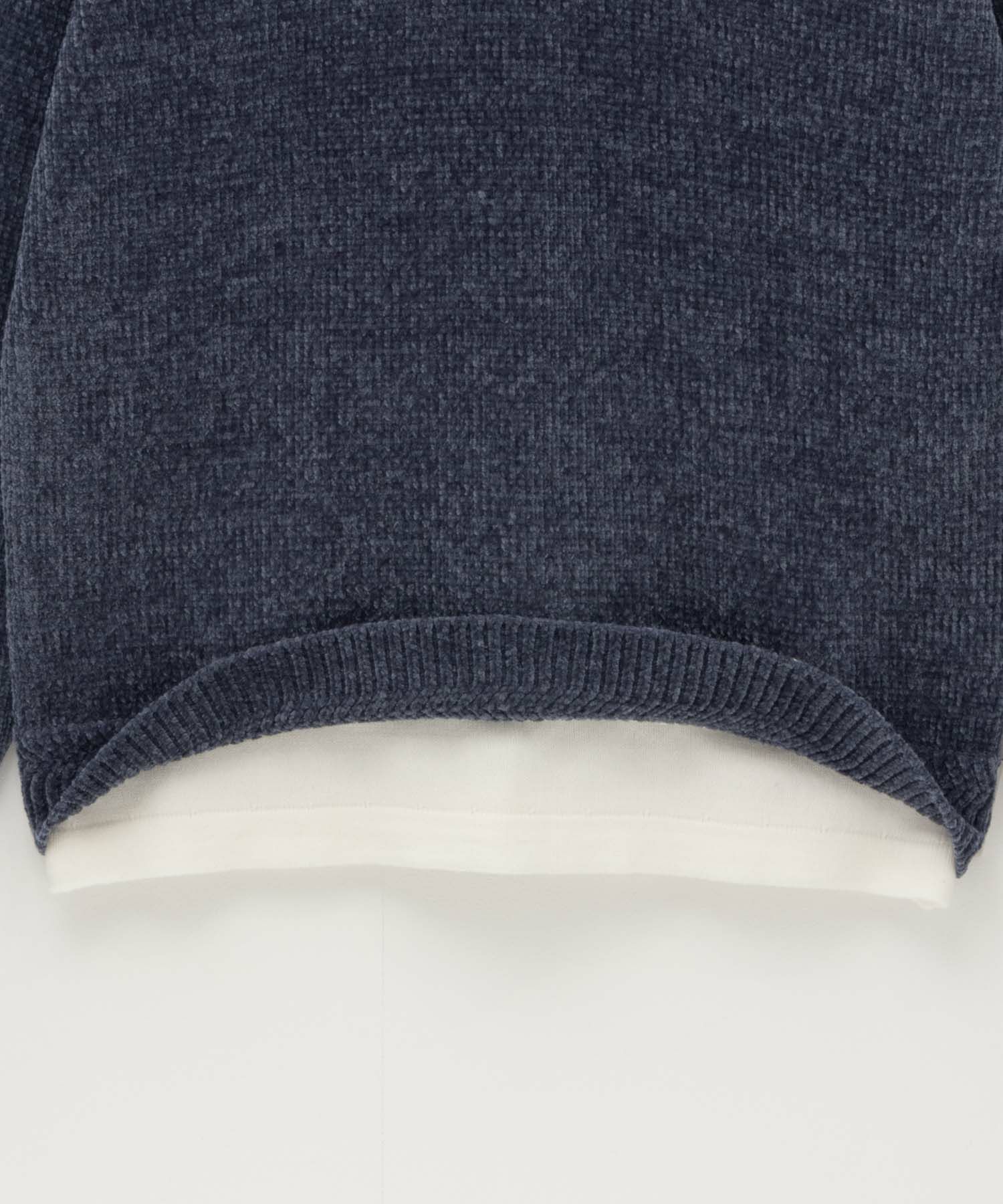 [さらに50%OFF]NAVY  キーネックレイヤードTシャツ メンズ商品サムネイル-10