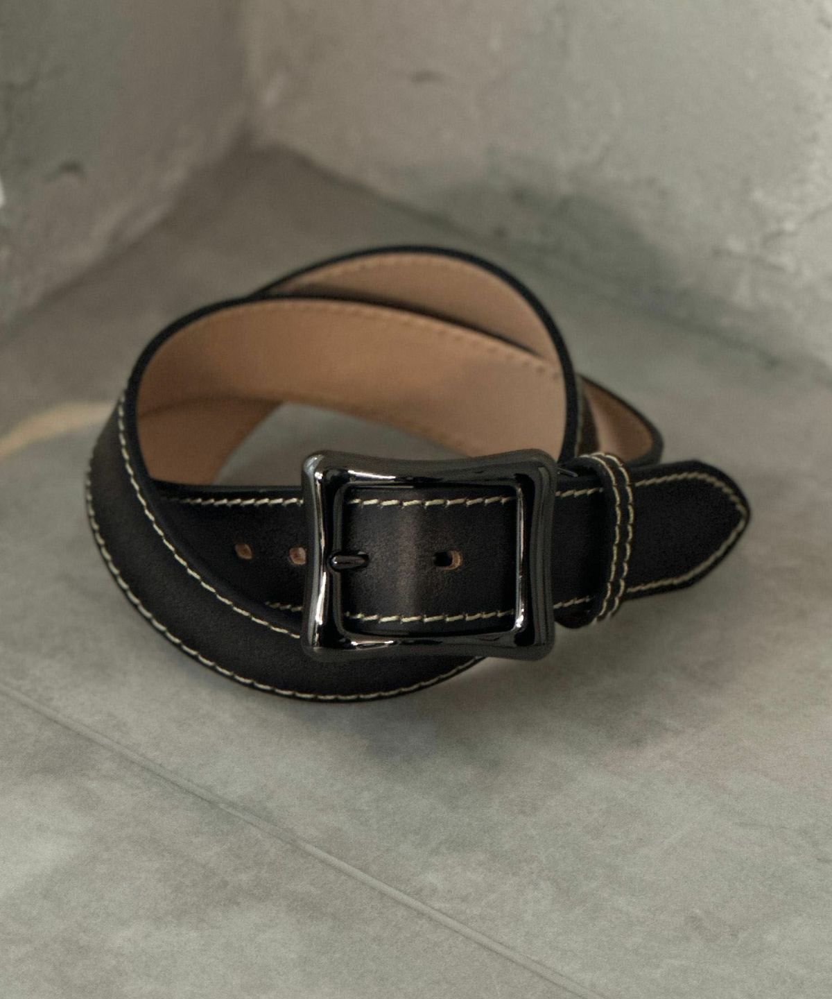 WRANGLER 40mm1枚革太ステッチベルト メンズ