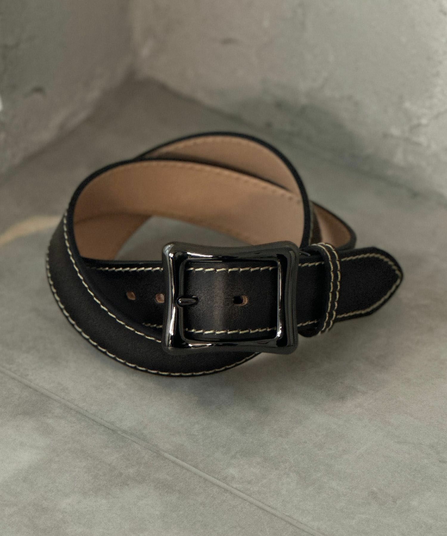 WRANGLER 40mm1枚革太ステッチベルト メンズ