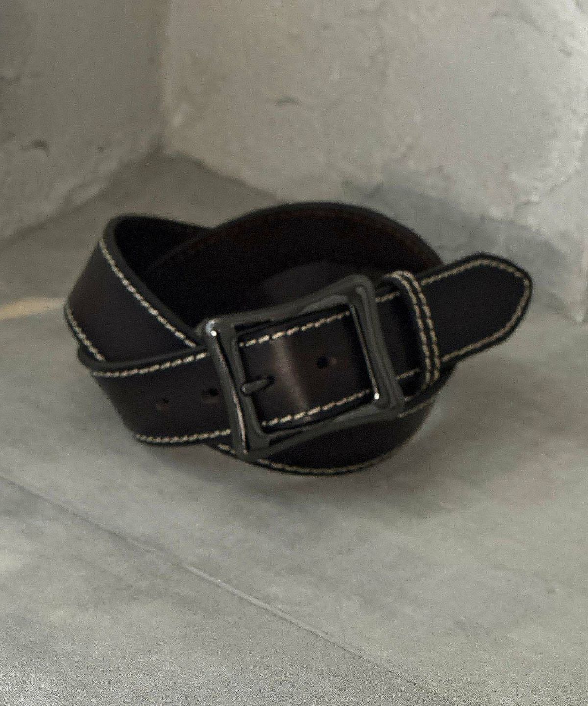 WRANGLER 40mm1枚革太ステッチベルト メンズ