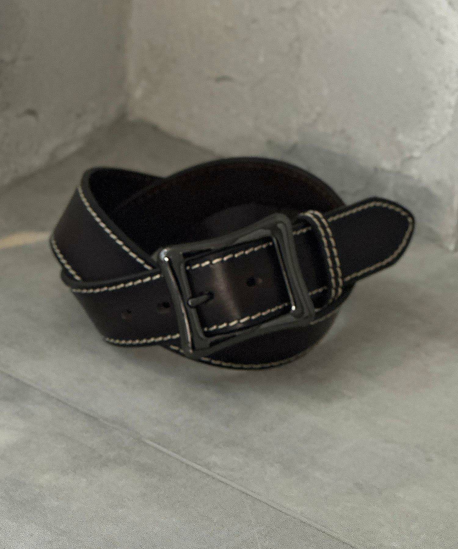 WRANGLER 40mm1枚革太ステッチベルト メンズ