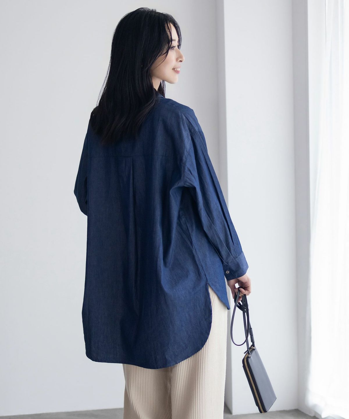 Howdy Marie インドデニムチュニックシャツ レディース