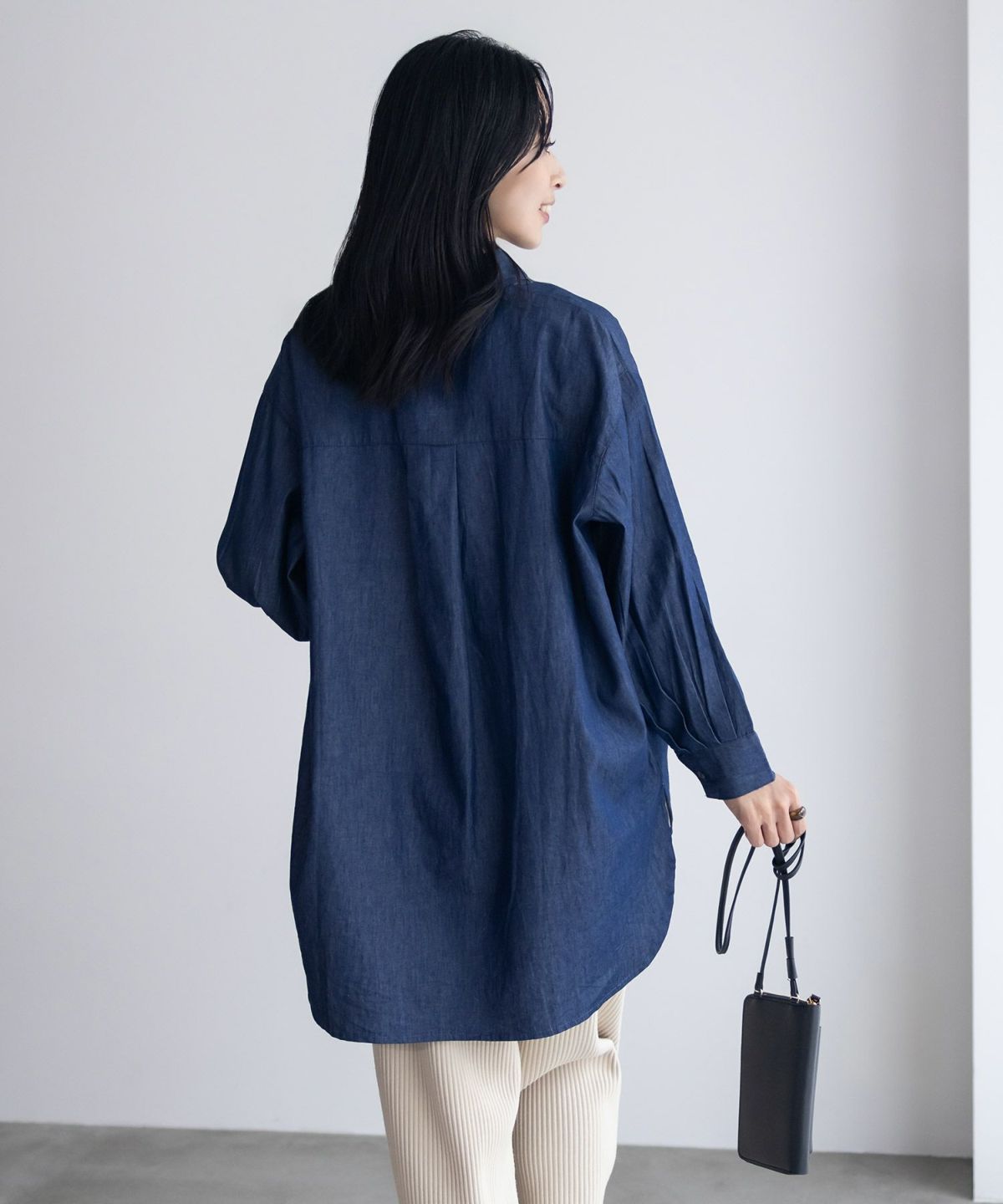 Howdy Marie インドデニムチュニックシャツ レディース