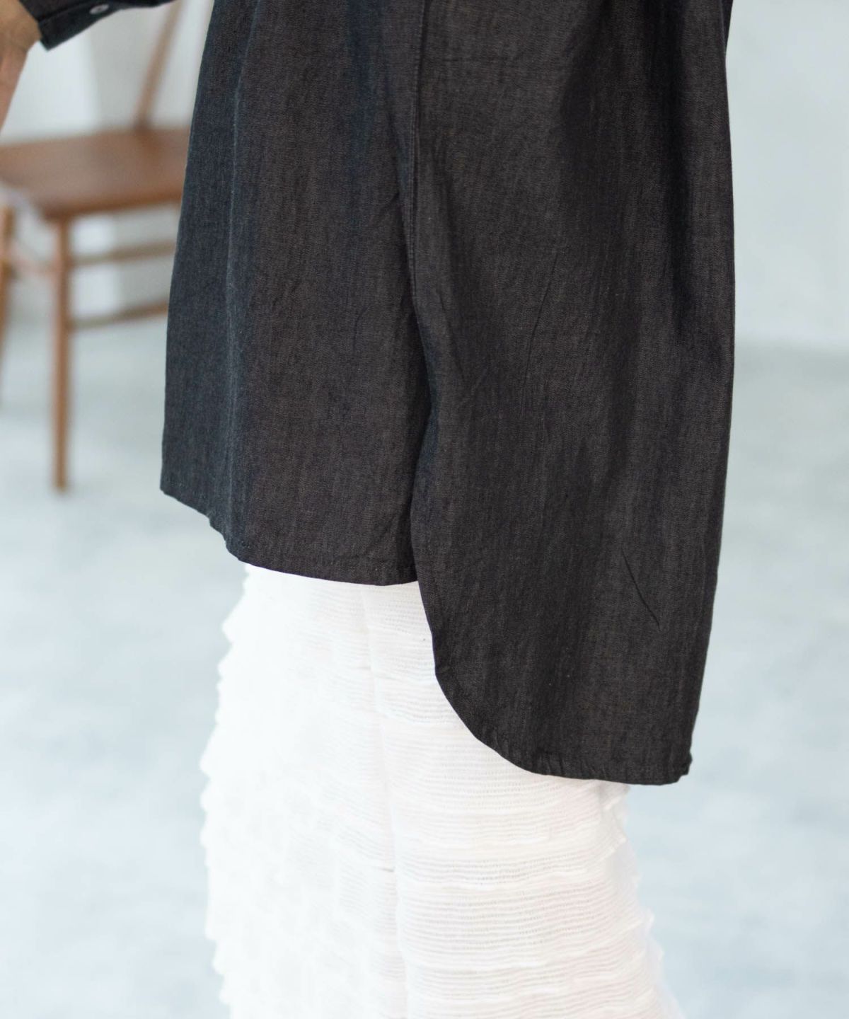 Howdy Marie インドデニムチュニックシャツ レディース