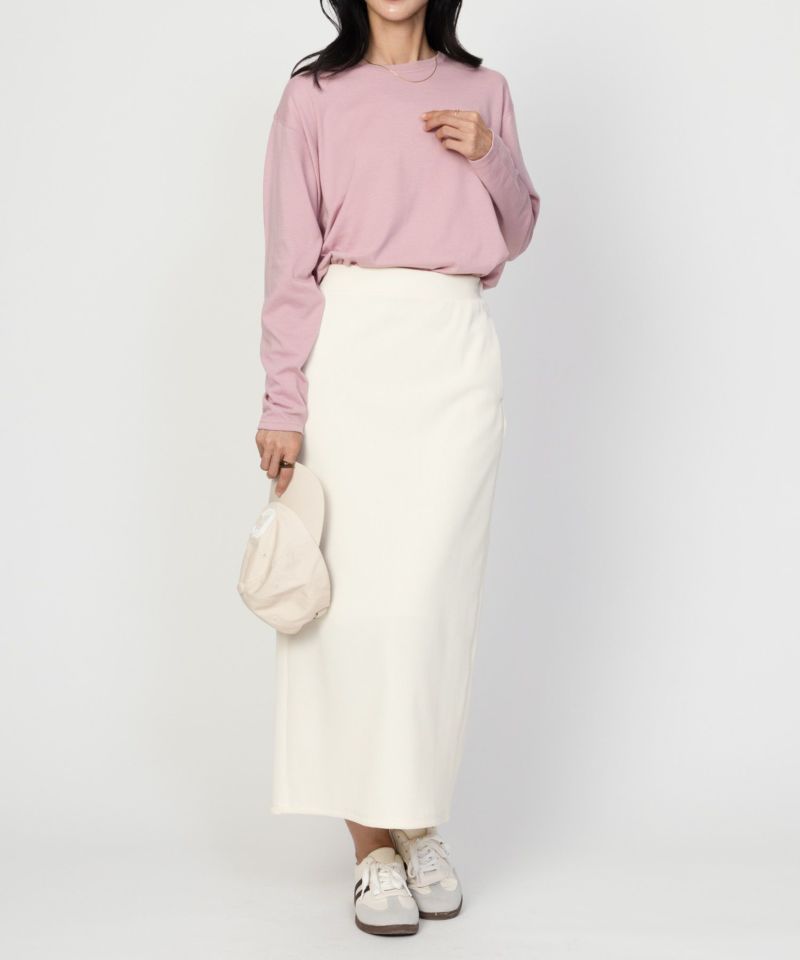 nAvy ベーシック裾ラウンド長袖Tシャツ レディース メール便 対応商品商品画像-19