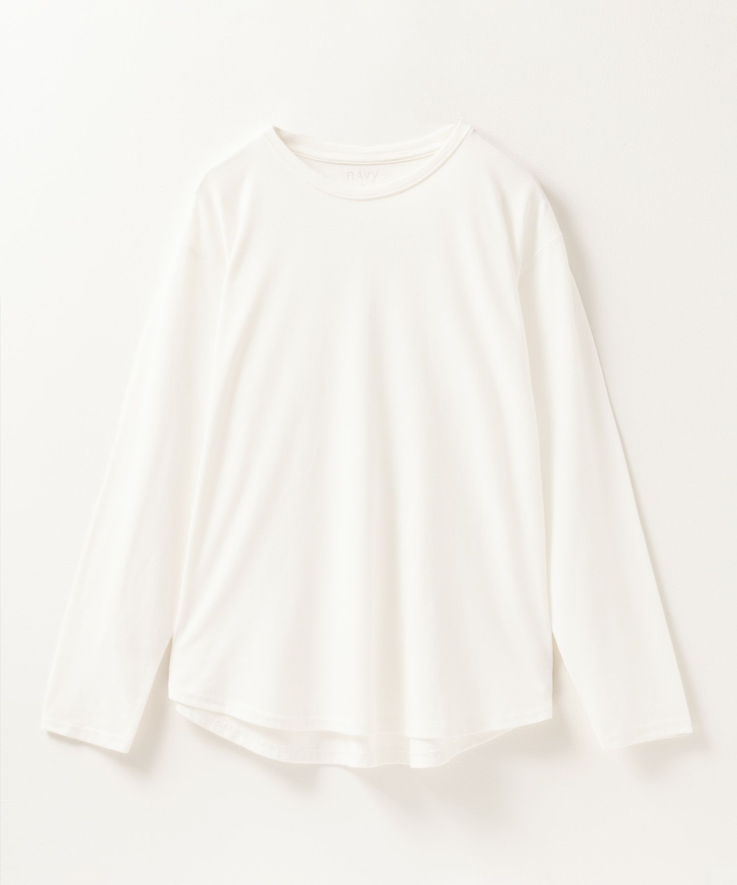 nAvy ベーシック裾ラウンド長袖Tシャツ レディース メール便 対応商品商品画像-23
