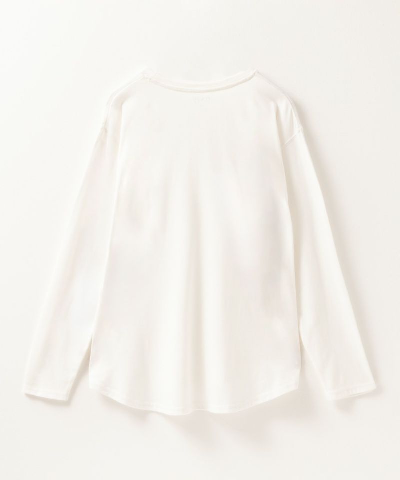 nAvy ベーシック裾ラウンド長袖Tシャツ レディース メール便 対応商品商品画像-24