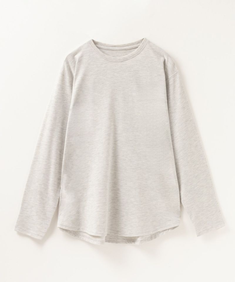 nAvy ベーシック裾ラウンド長袖Tシャツ レディース メール便 対応商品商品画像-25