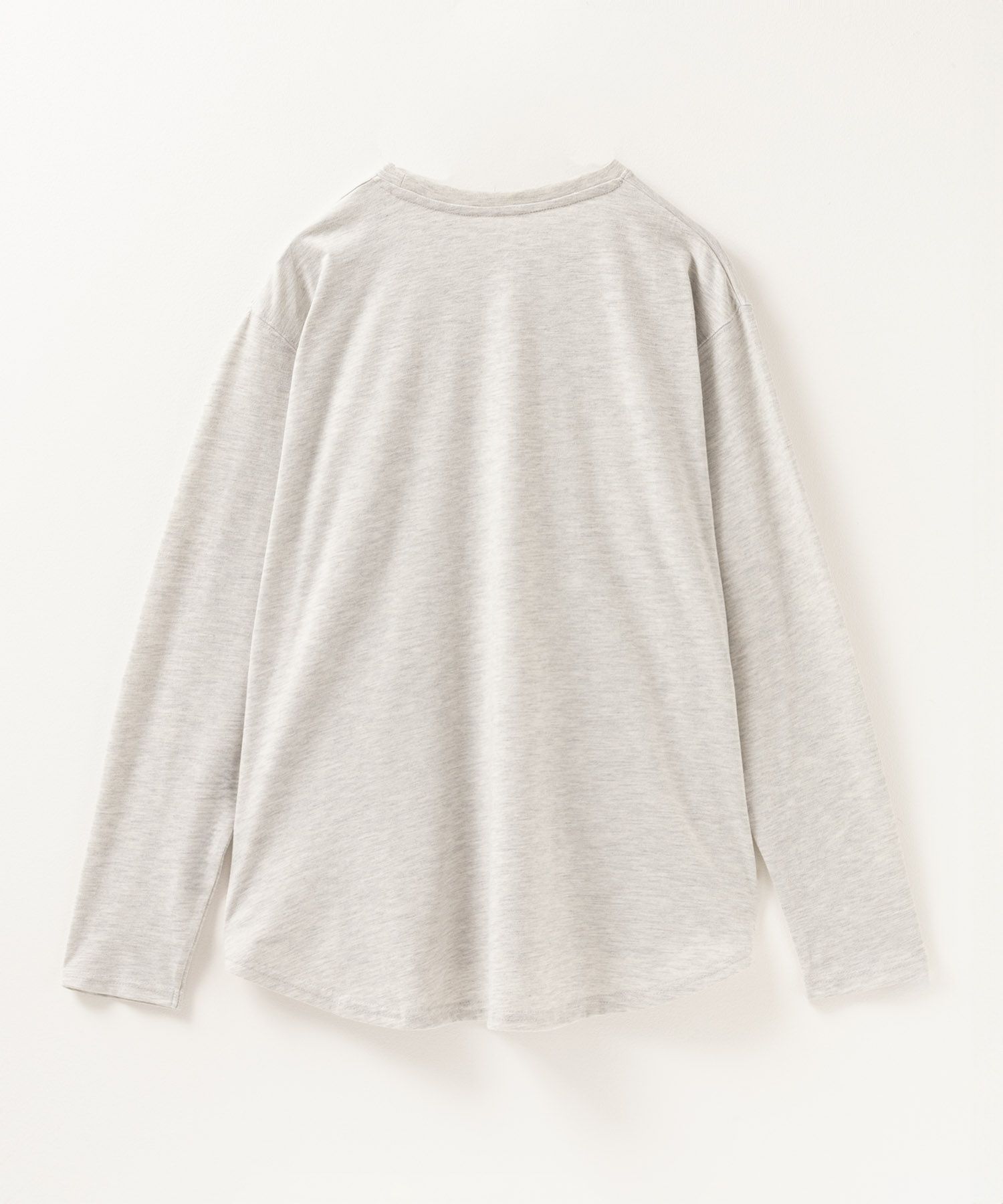 NAVY ベーシック裾ラウンド長袖Tシャツ レディース ネコポス 対応商品